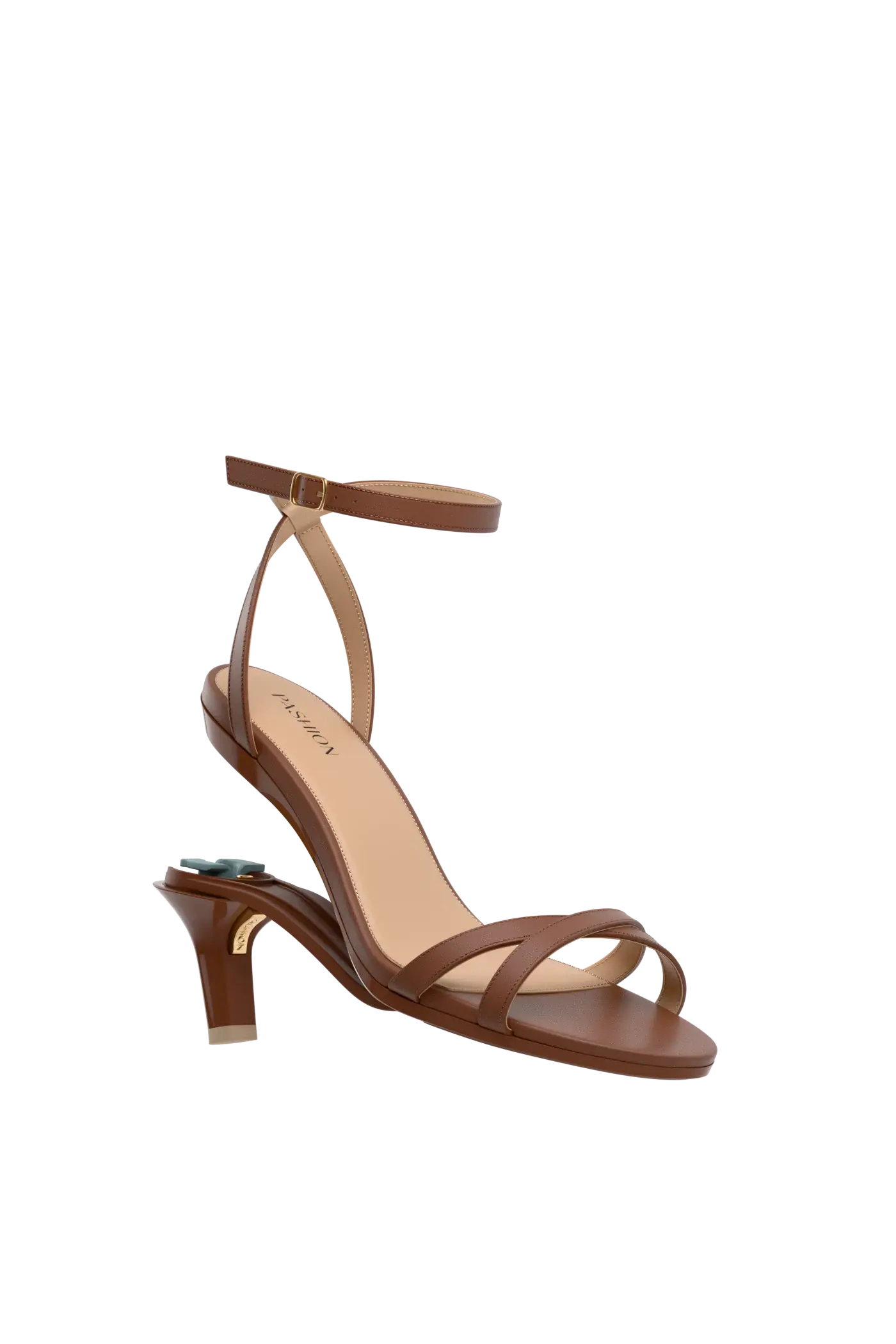 The Brynn - Walnut Leather 3 Stiletto