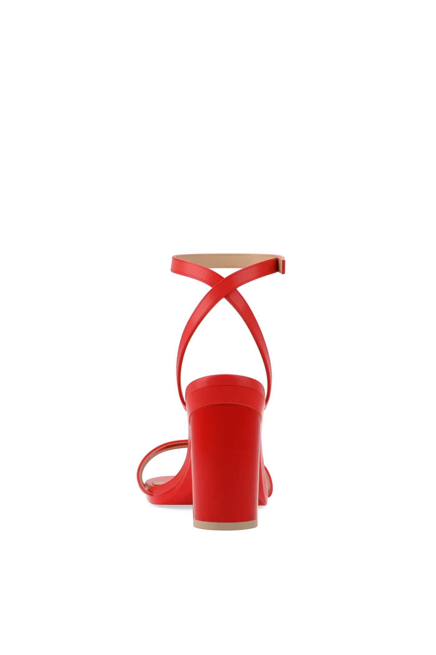 The Brynn - Cherry Red Leather 4 Block