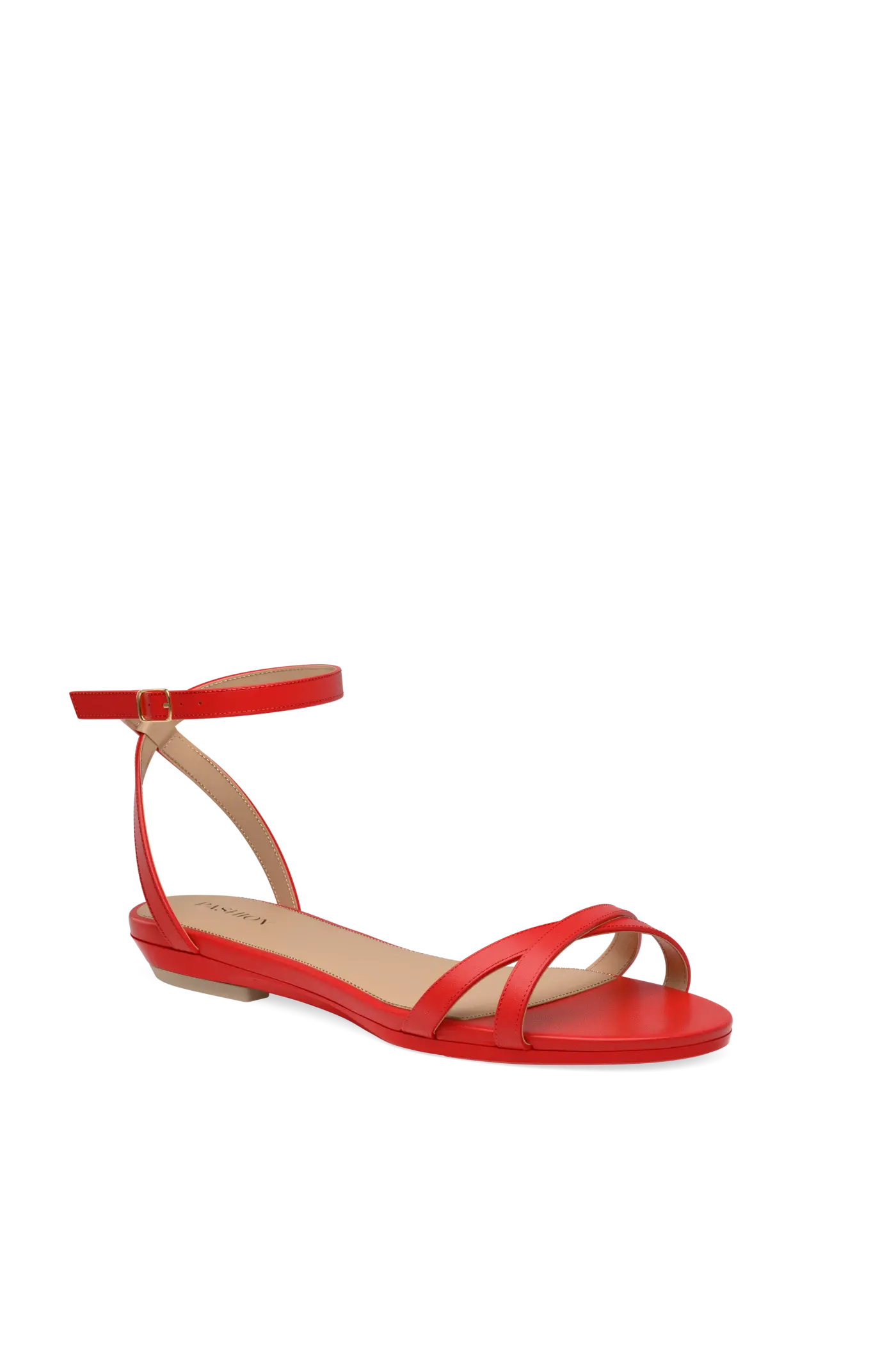 The Brynn - Cherry Red Leather 4 Block