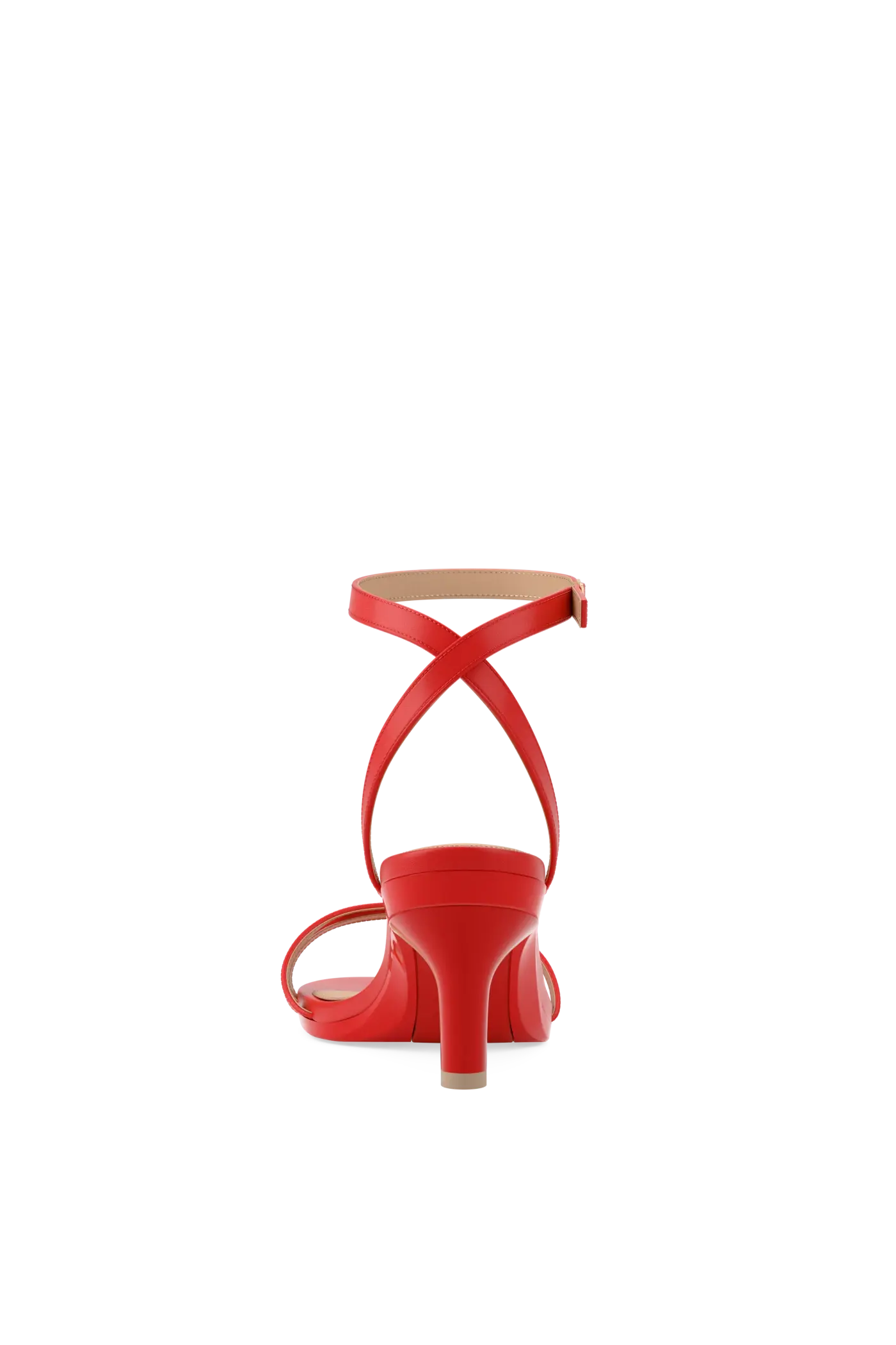 The Brynn - Cherry Red Leather 3 Stiletto