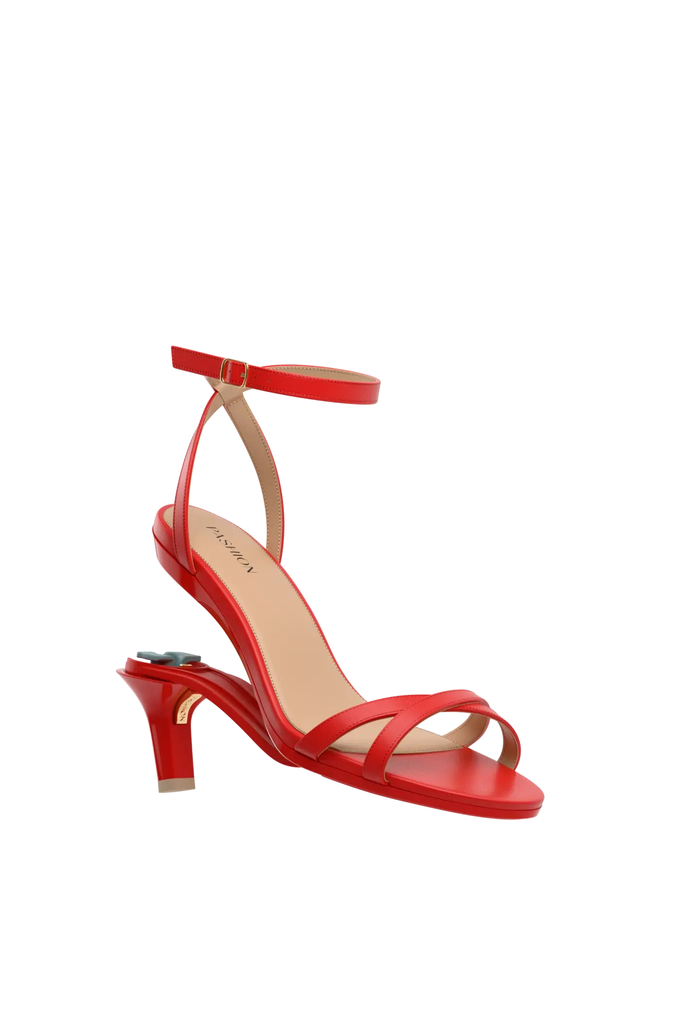The Brynn - Cherry Red Leather 3 Stiletto