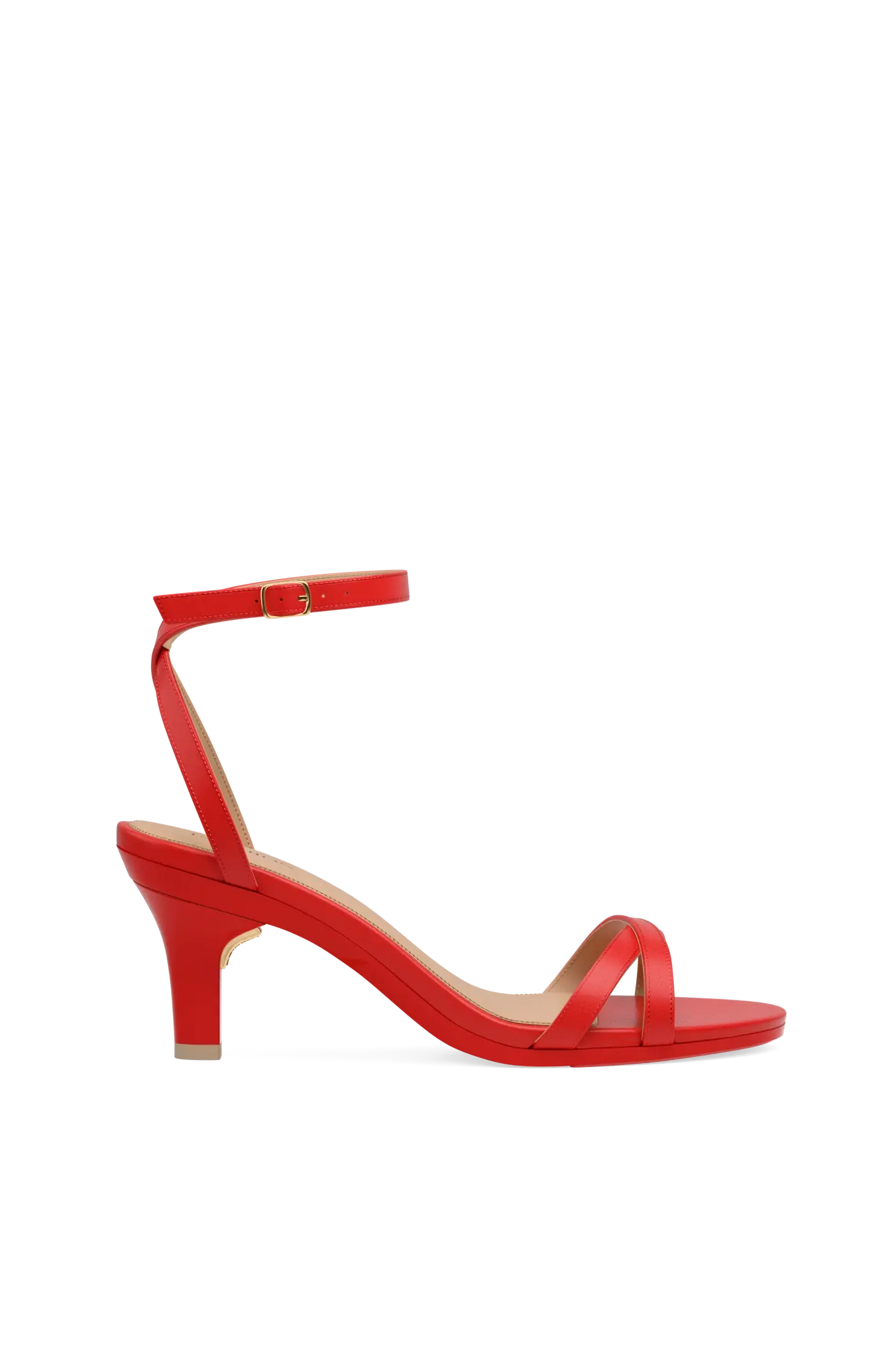 The Brynn - Cherry Red Leather 3 Stiletto