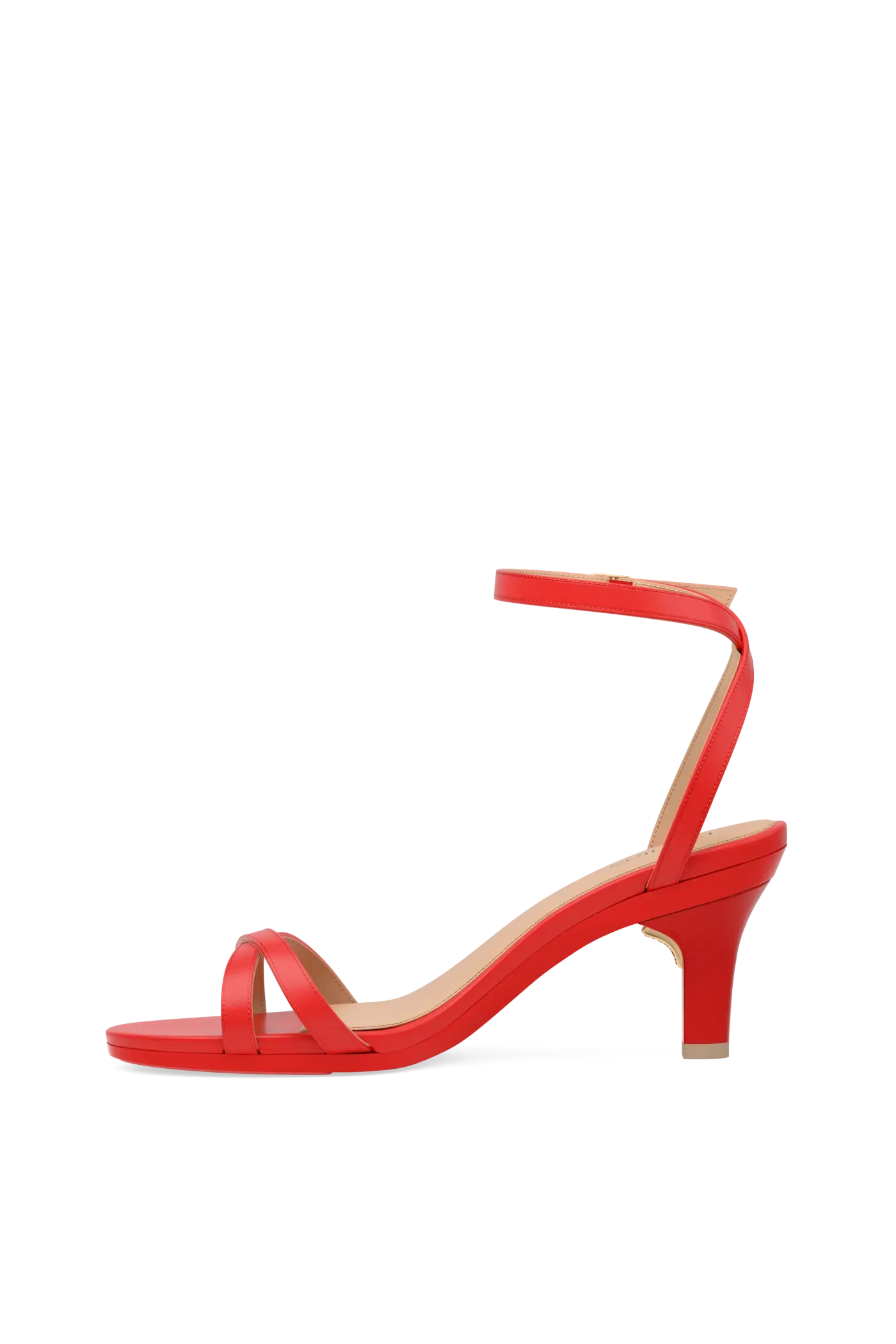 The Brynn - Cherry Red Leather 3 Stiletto