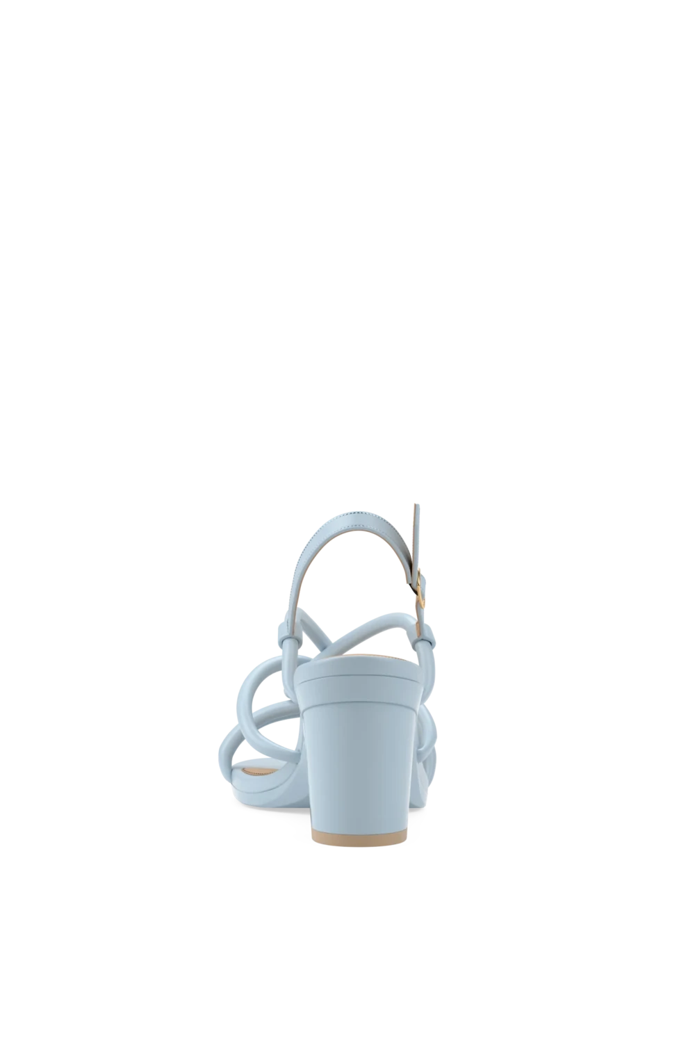 The Capri - Baby Blue Vegan Leather 3 Block