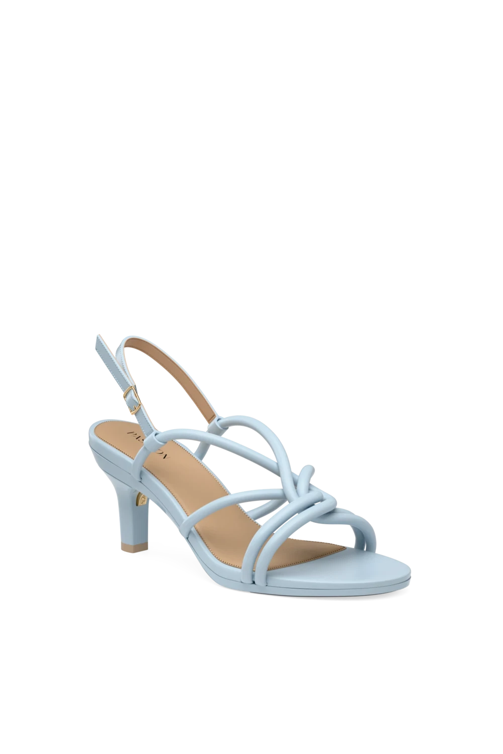 The Capri - Baby Blue Vegan Leather 3 Stiletto