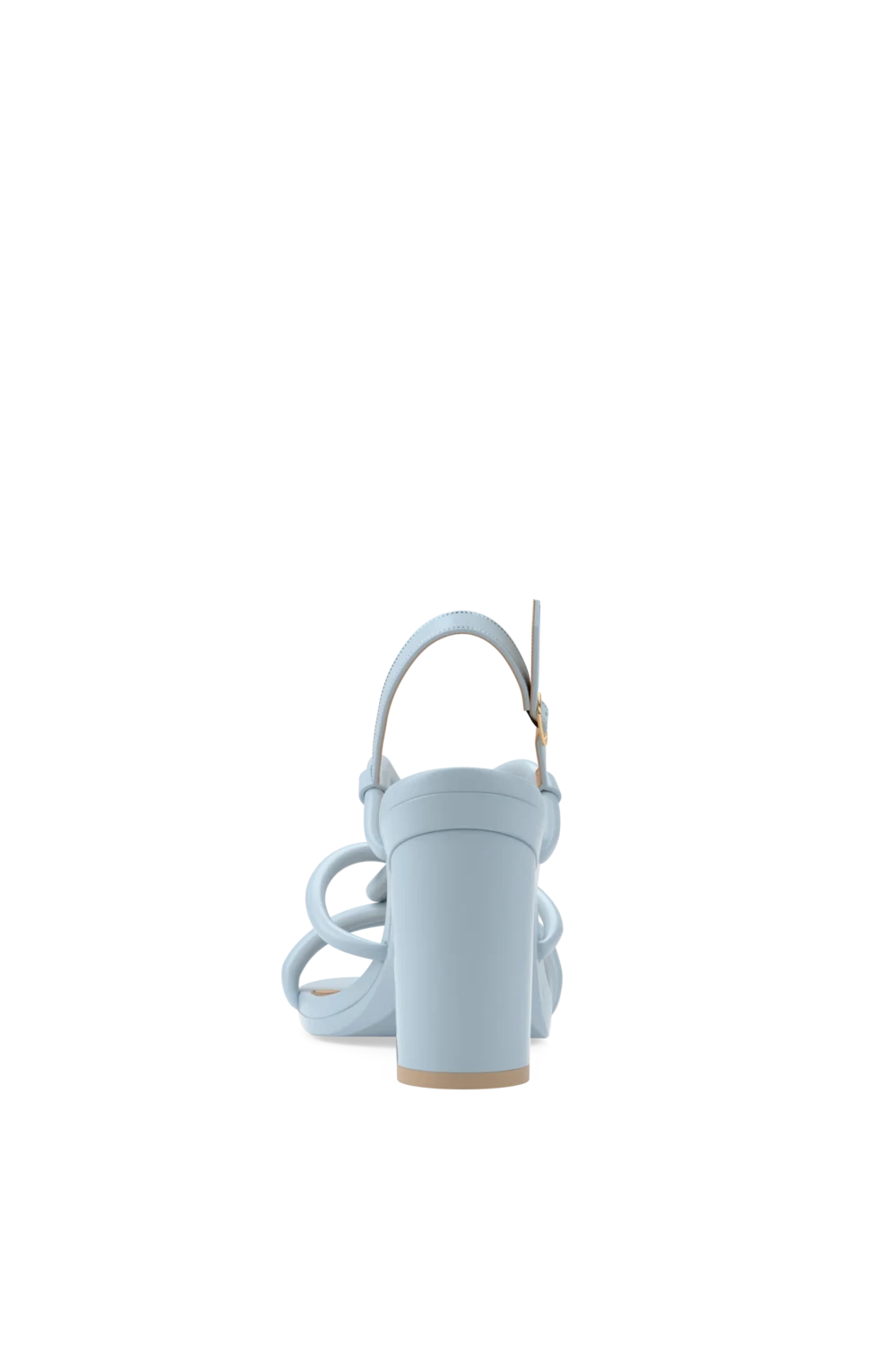 The Capri - Baby Blue Vegan Leather 4 Block