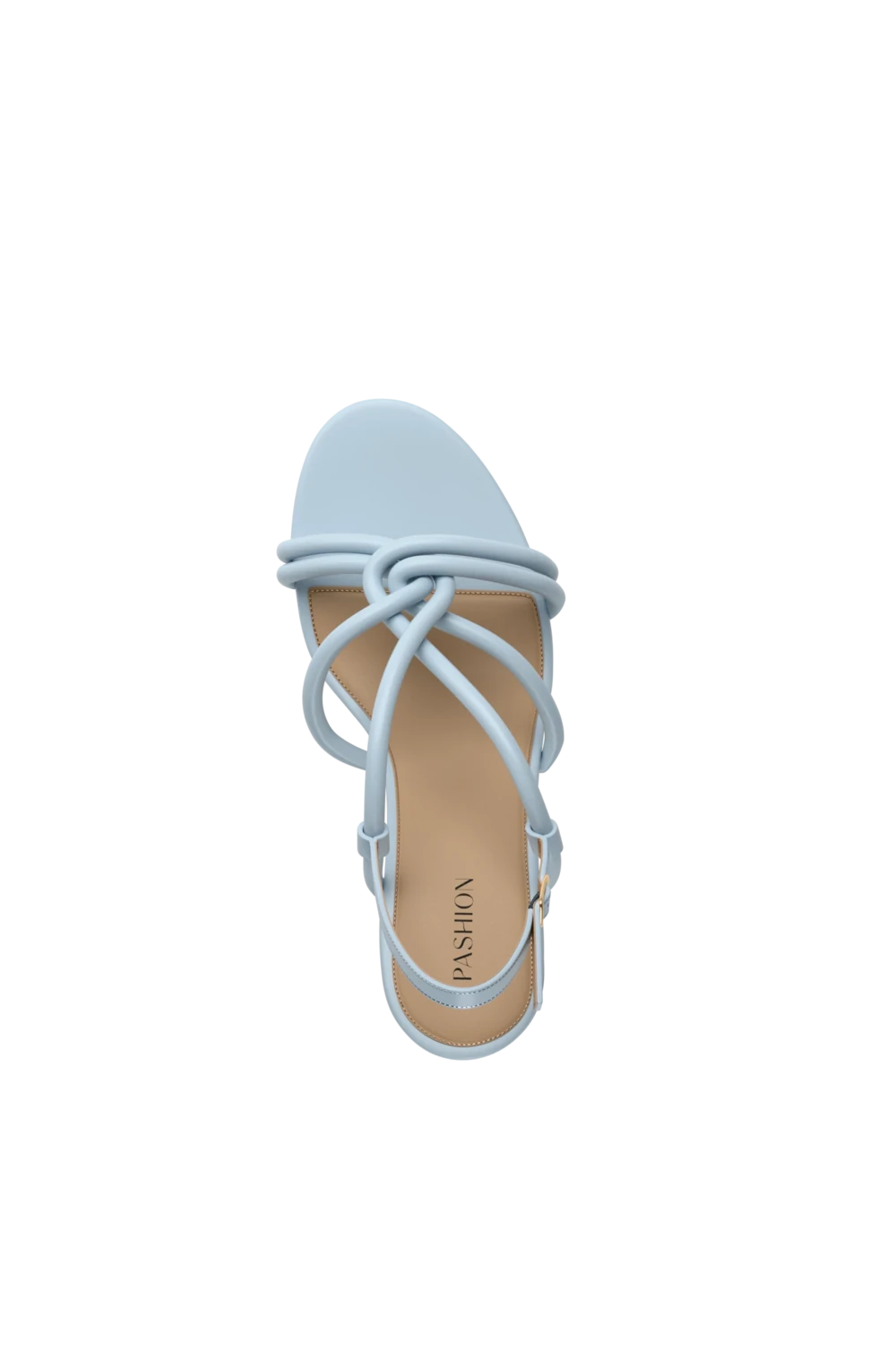 The Capri - Baby Blue Vegan Leather 3 Block