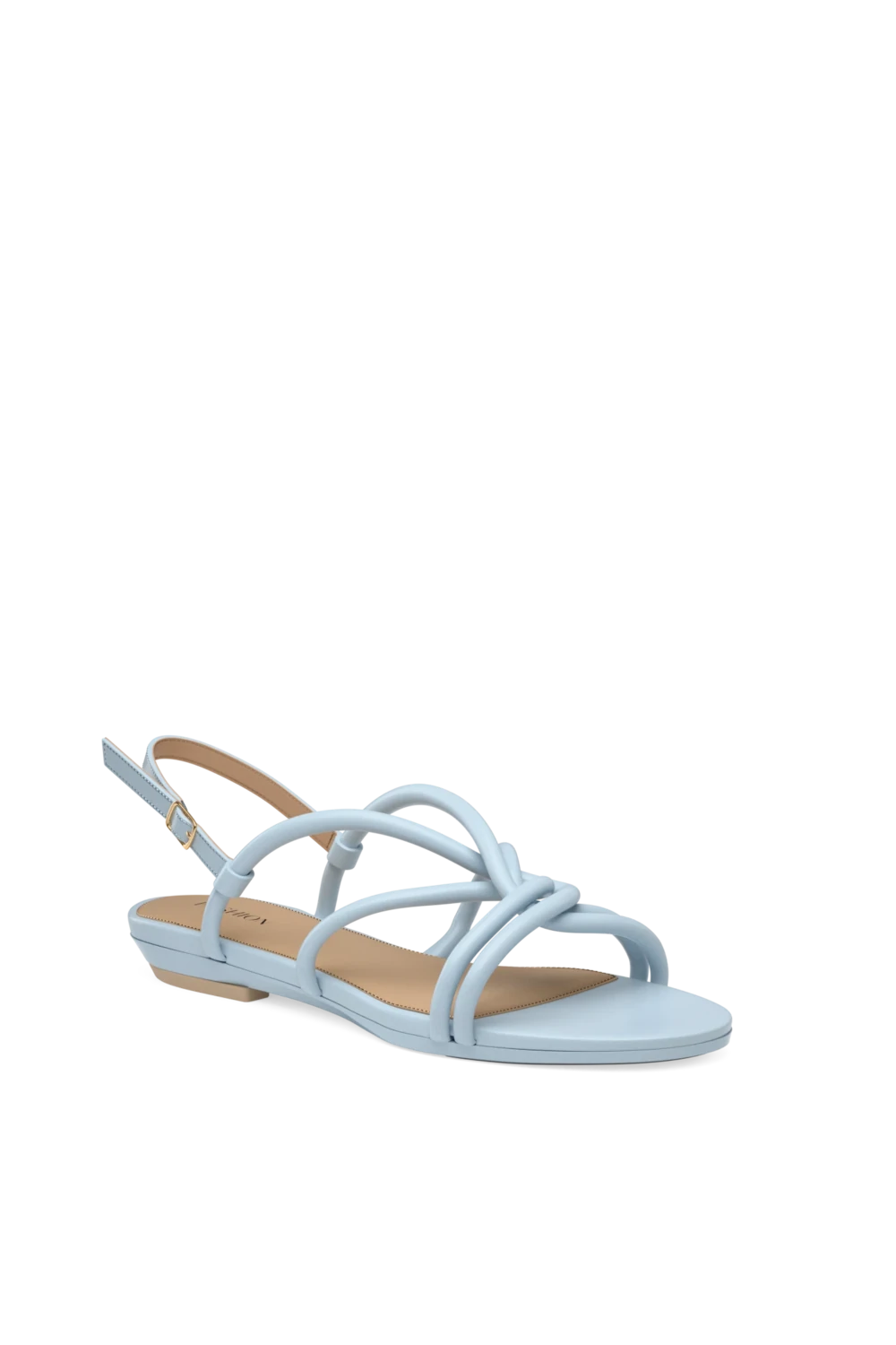 The Capri - Baby Blue Vegan Leather 3 Block