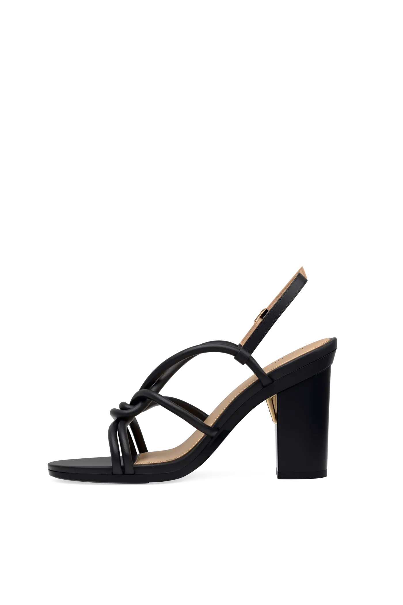 The Capri - Coal Vegan Leather 4 Block