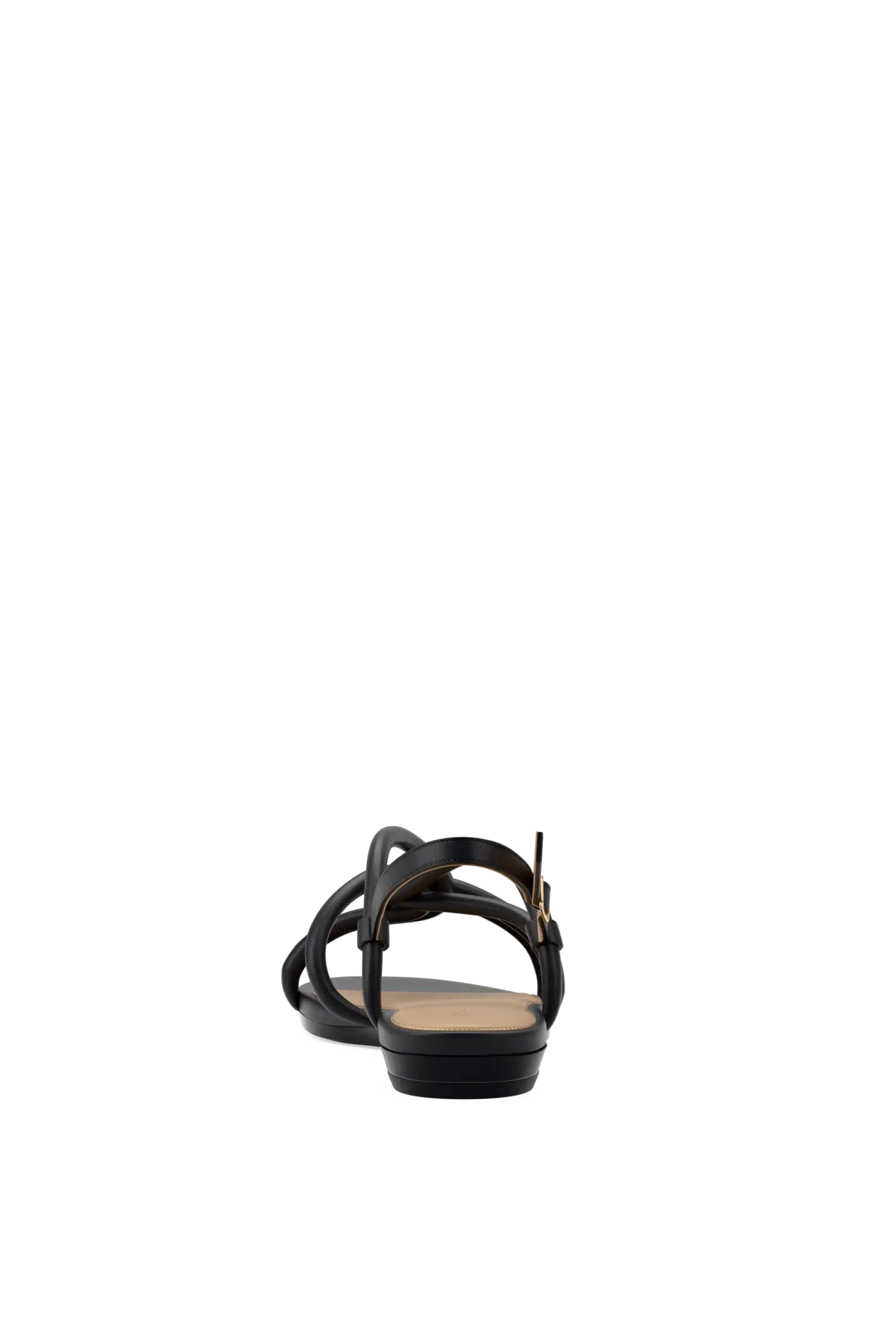 The Capri - Coal Vegan Leather Flat