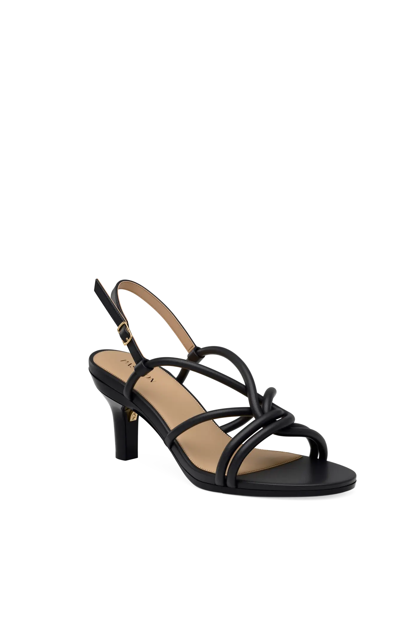 The Capri - Coal Vegan Leather 3 Stiletto