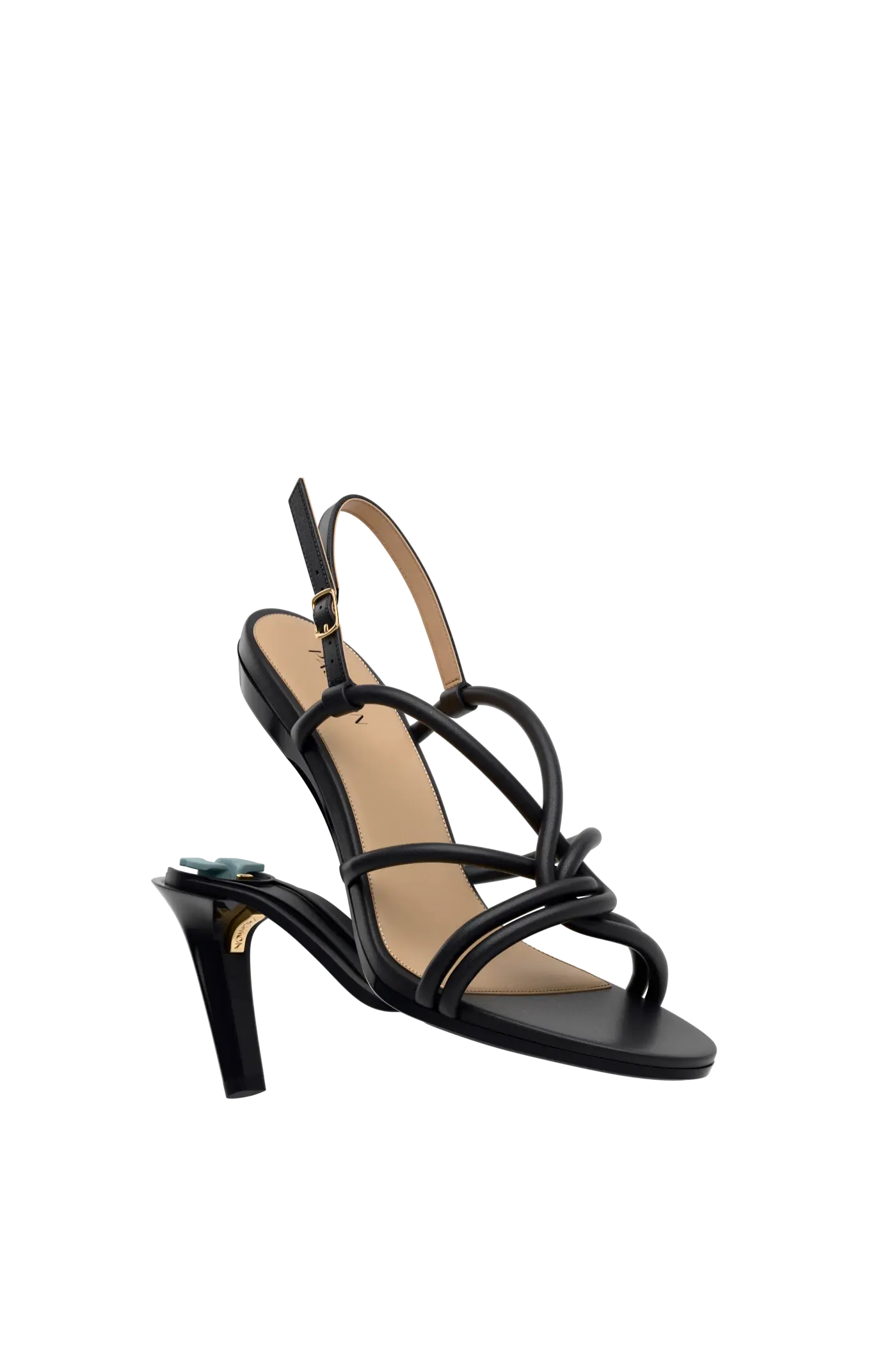 The Capri - Coal Vegan Leather 4 Stiletto