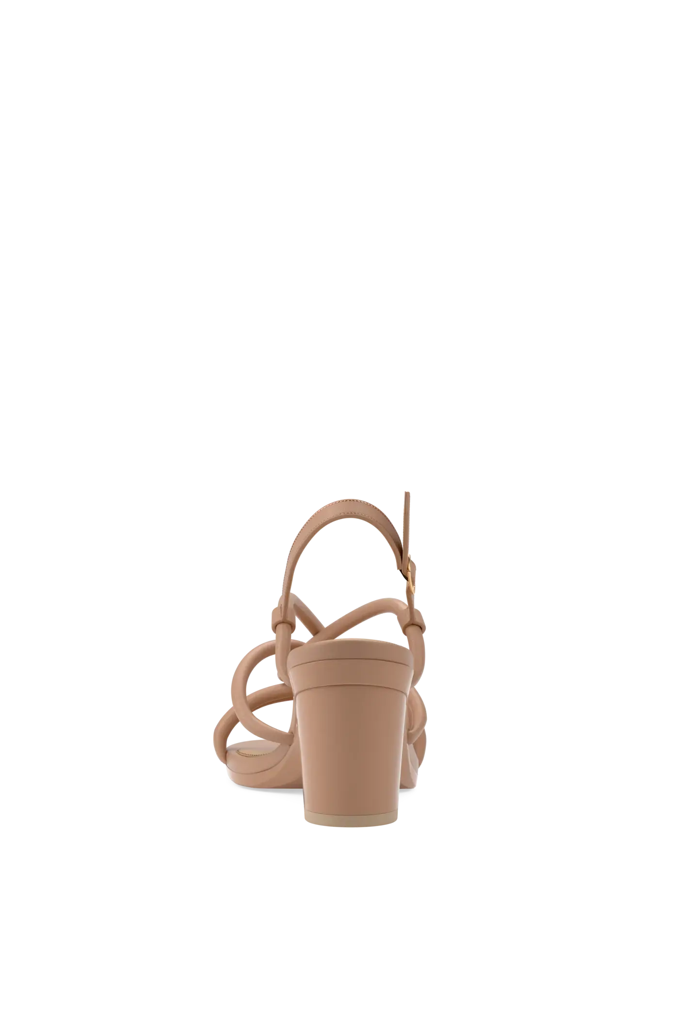 The Capri - Latte Vegan Leather 3 Block