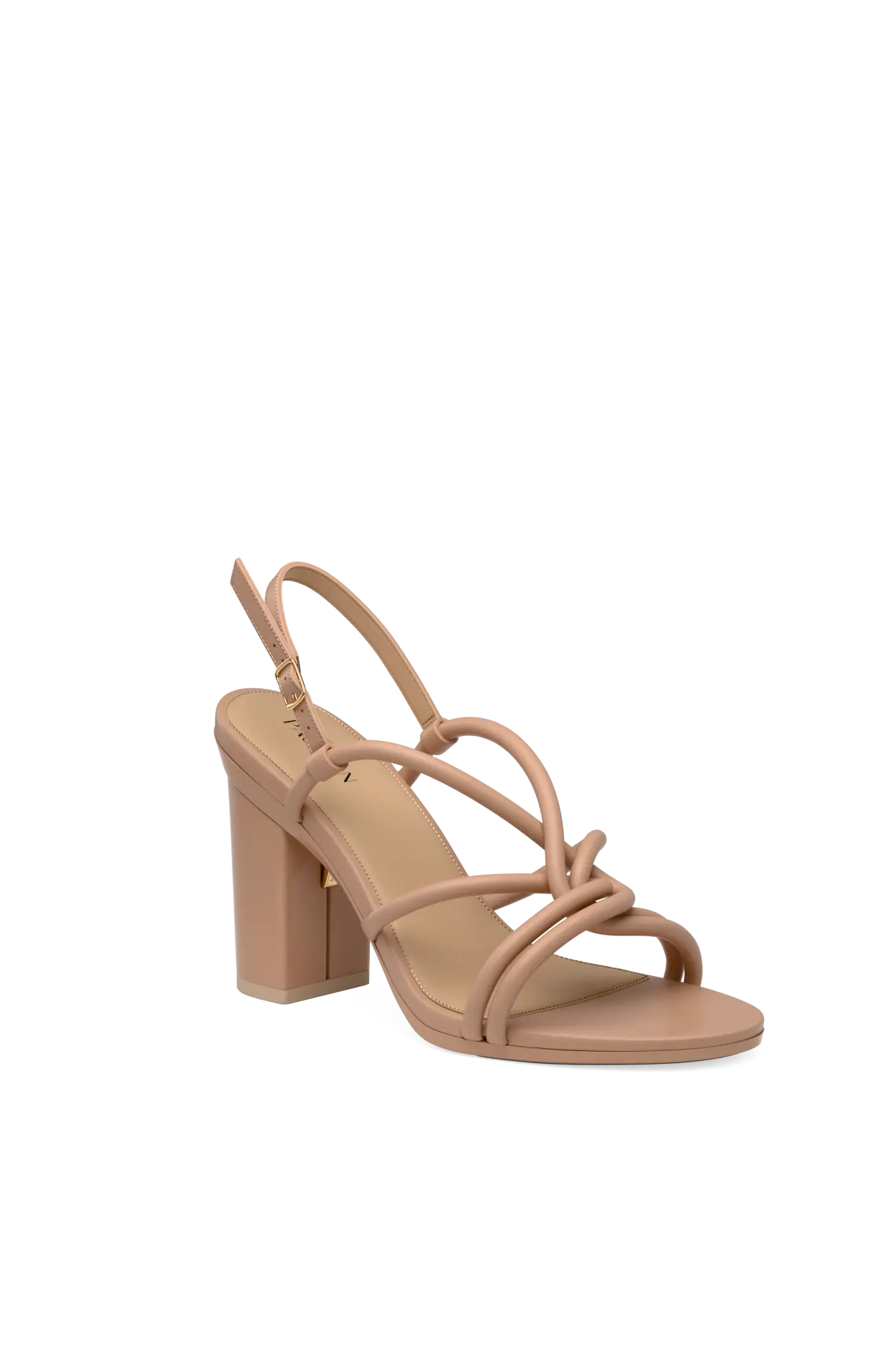 The Capri - Latte Vegan Leather 4 Block