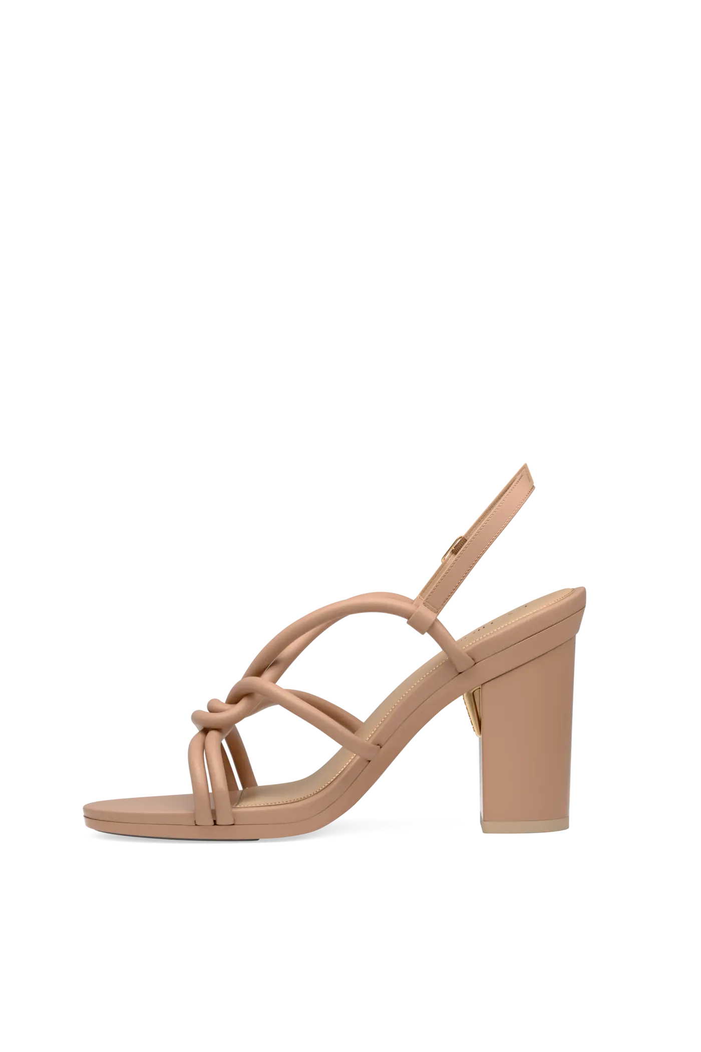 The Capri - Latte Vegan Leather 4 Block