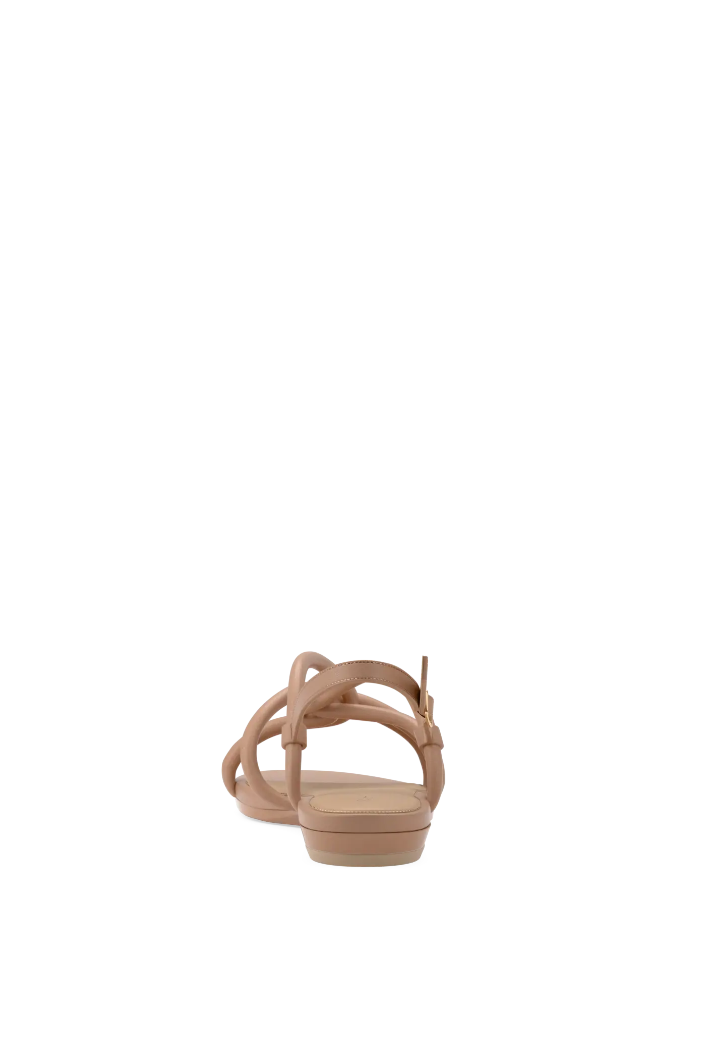 The Capri - Latte Vegan Leather Flat