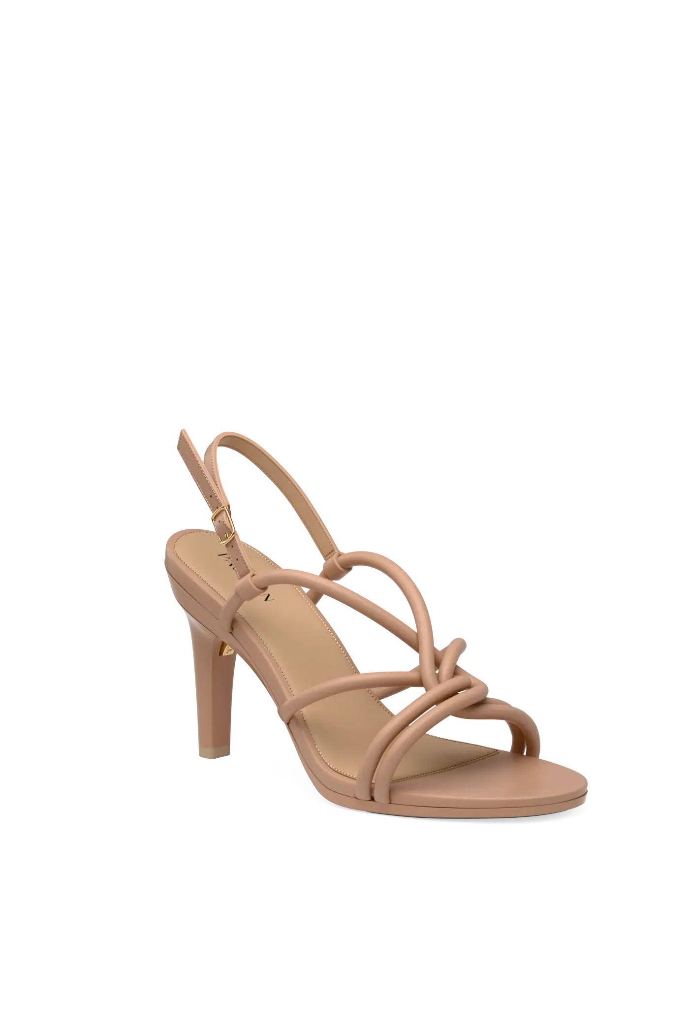 The Capri - Latte Vegan Leather 4 Stiletto