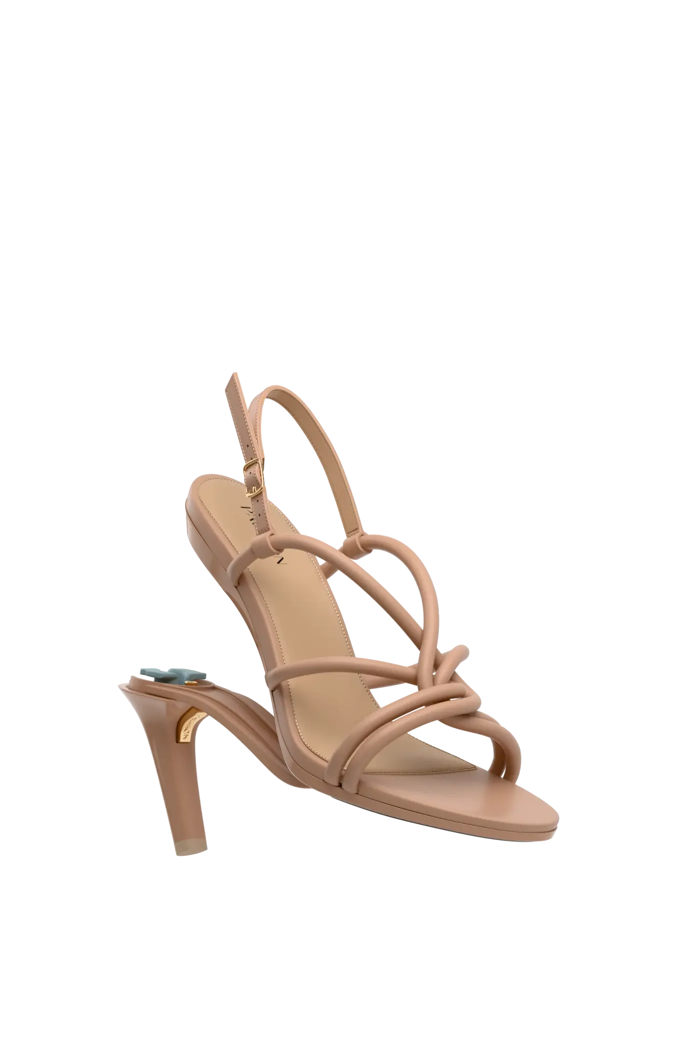 The Capri - Latte Vegan Leather 4 Stiletto