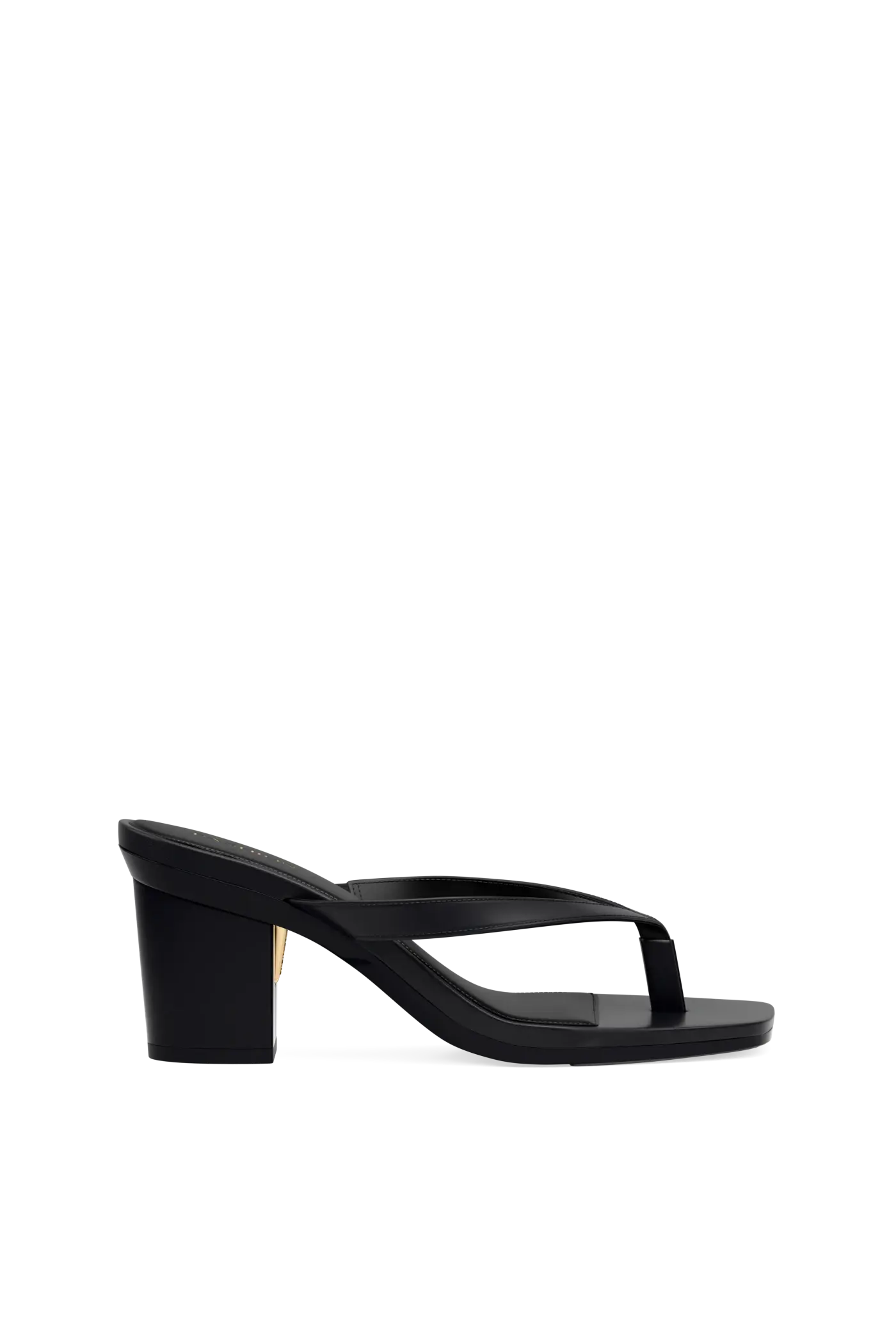 The Carmen - Coal Vegan Leather 3 Block