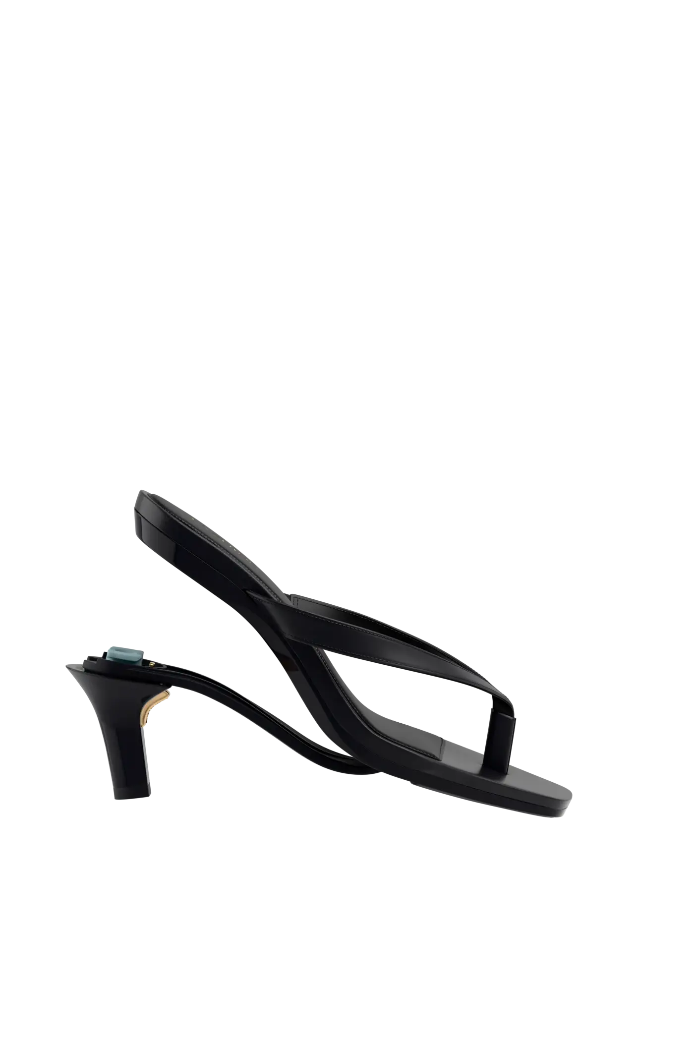 The Carmen - Coal Vegan Leather 3 Stiletto