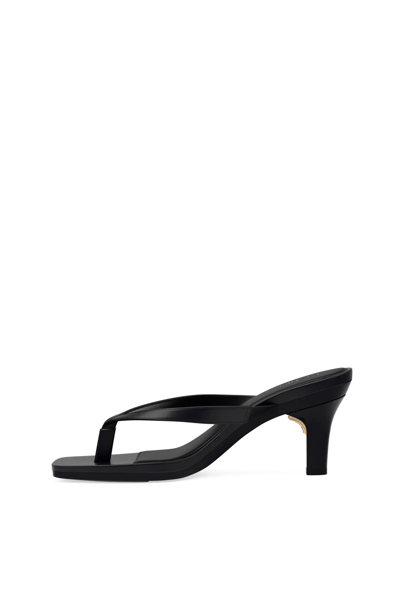 The Carmen - Coal Vegan Leather 3 Stiletto