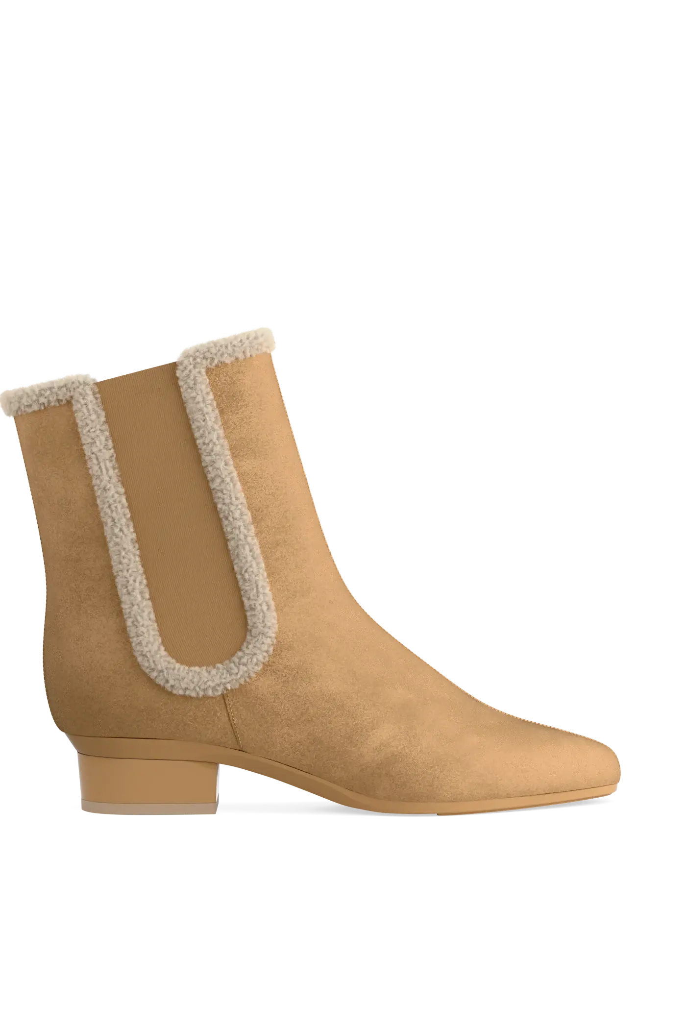 The Chelsea - Camel Suede Sherpa