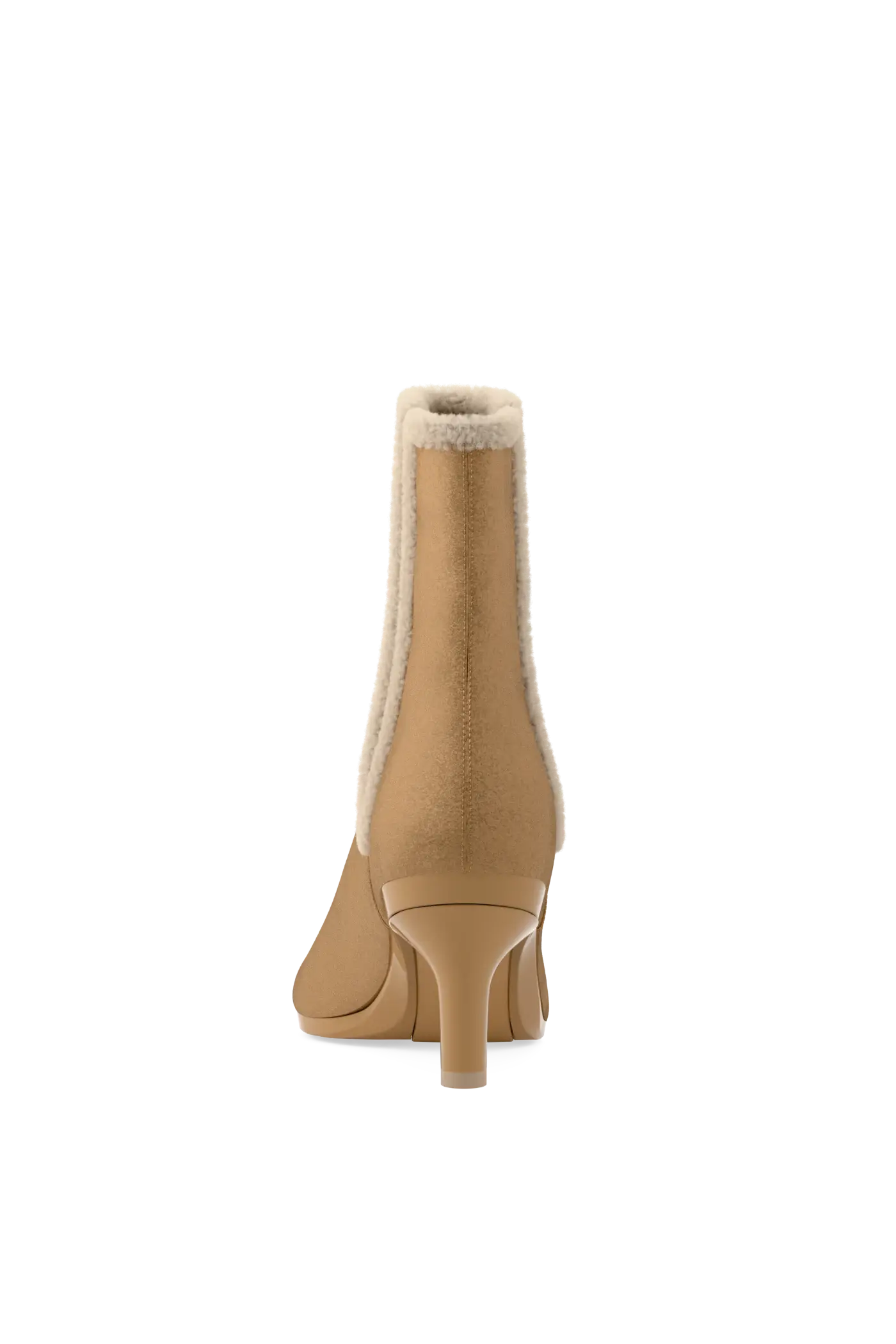 The Chelsea - Camel Suede Sherpa 3 Stiletto