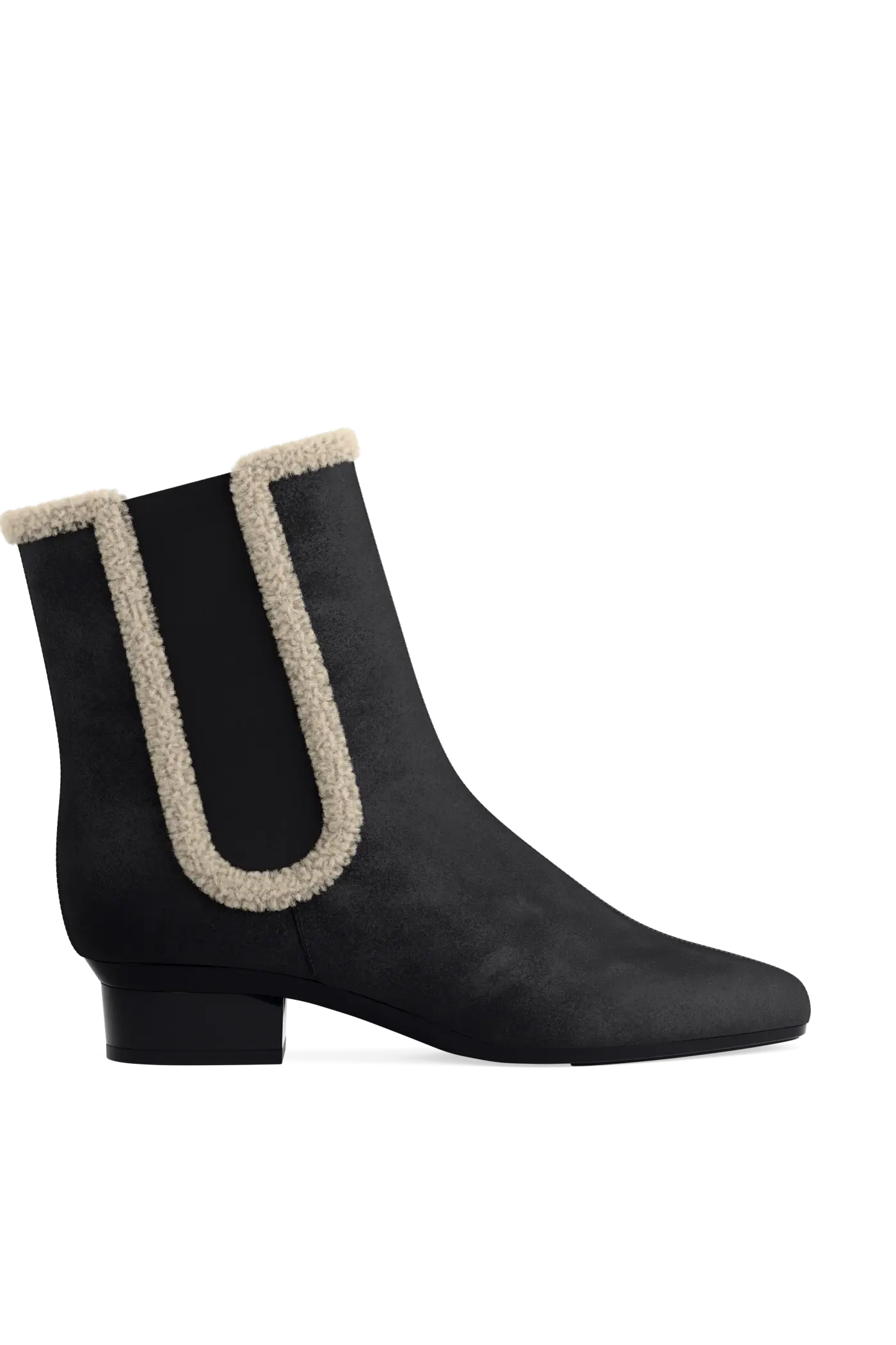 The Chelsea - Coal Suede Sherpa