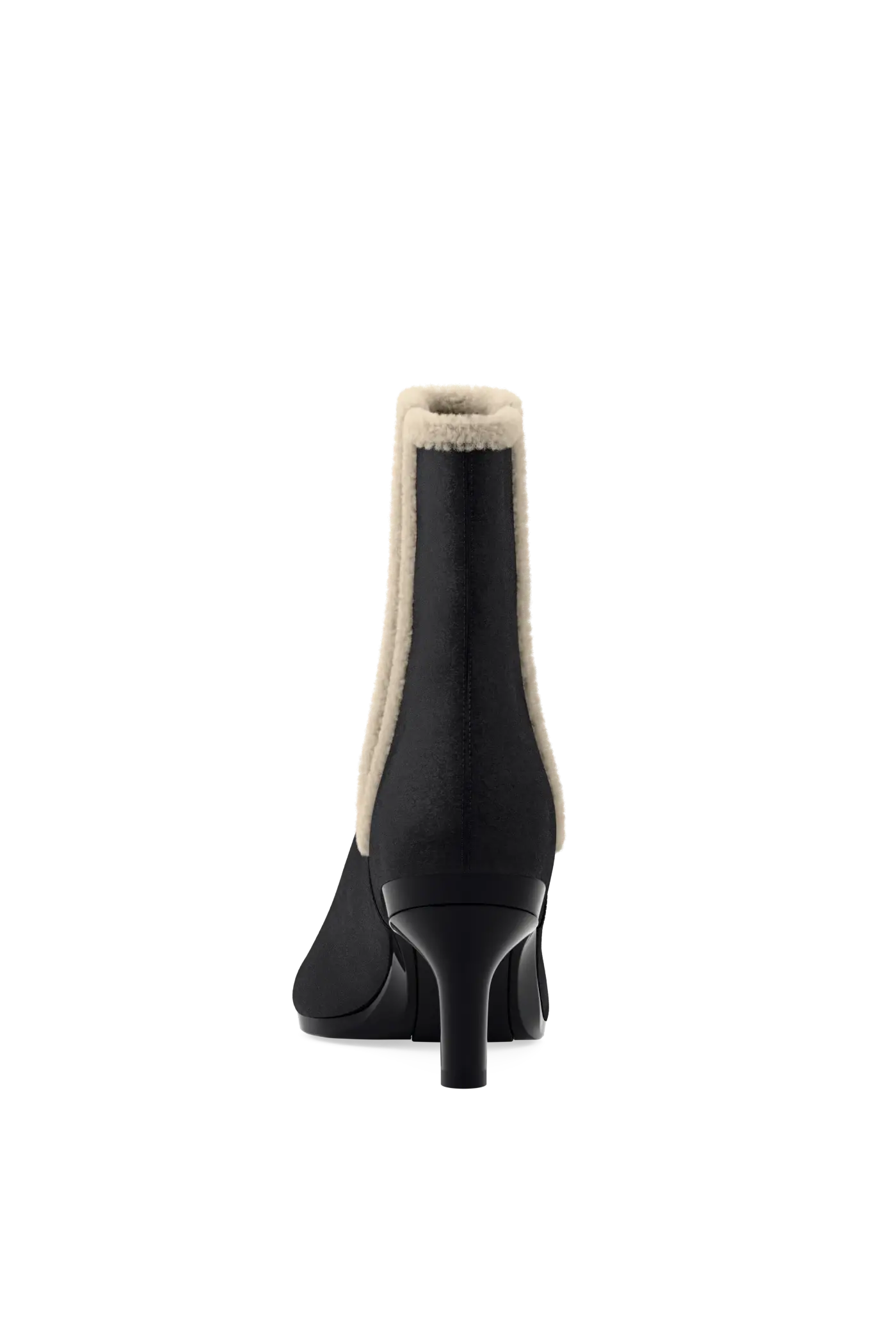 The Chelsea - Coal Suede Sherpa 3 Stiletto