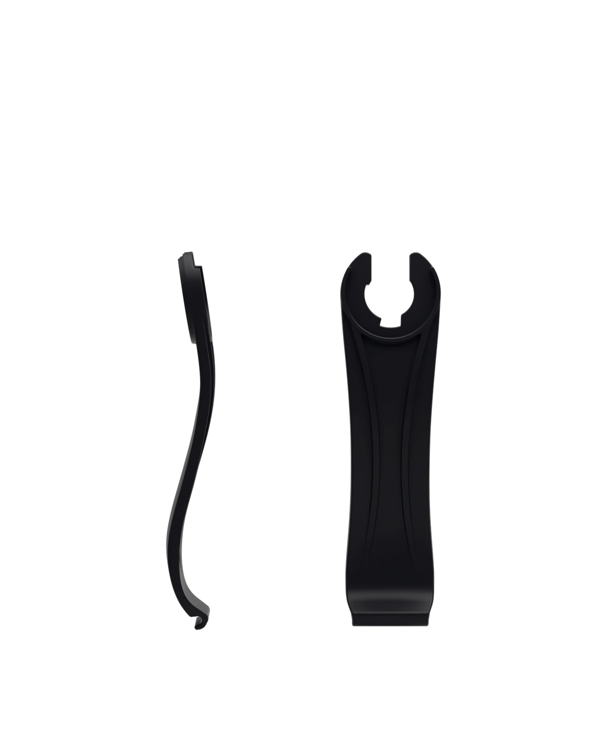 Stelo - Coal Black, product view. Pashion convertible heels go from heel to flat and are customizable with interchangeable heel kits.