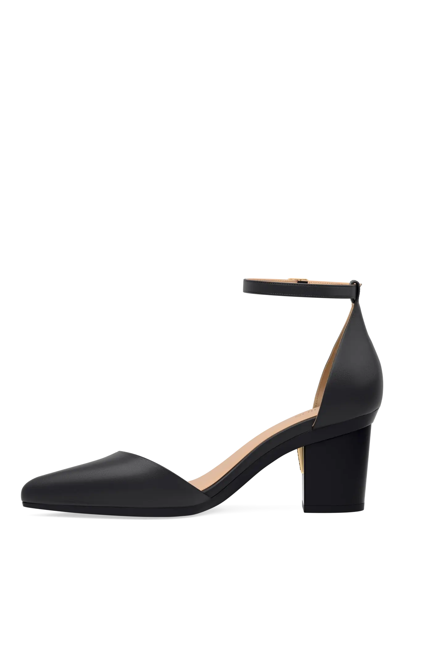 The D'Orsay - Coal Leather + Block Heel Kit 3 Coal