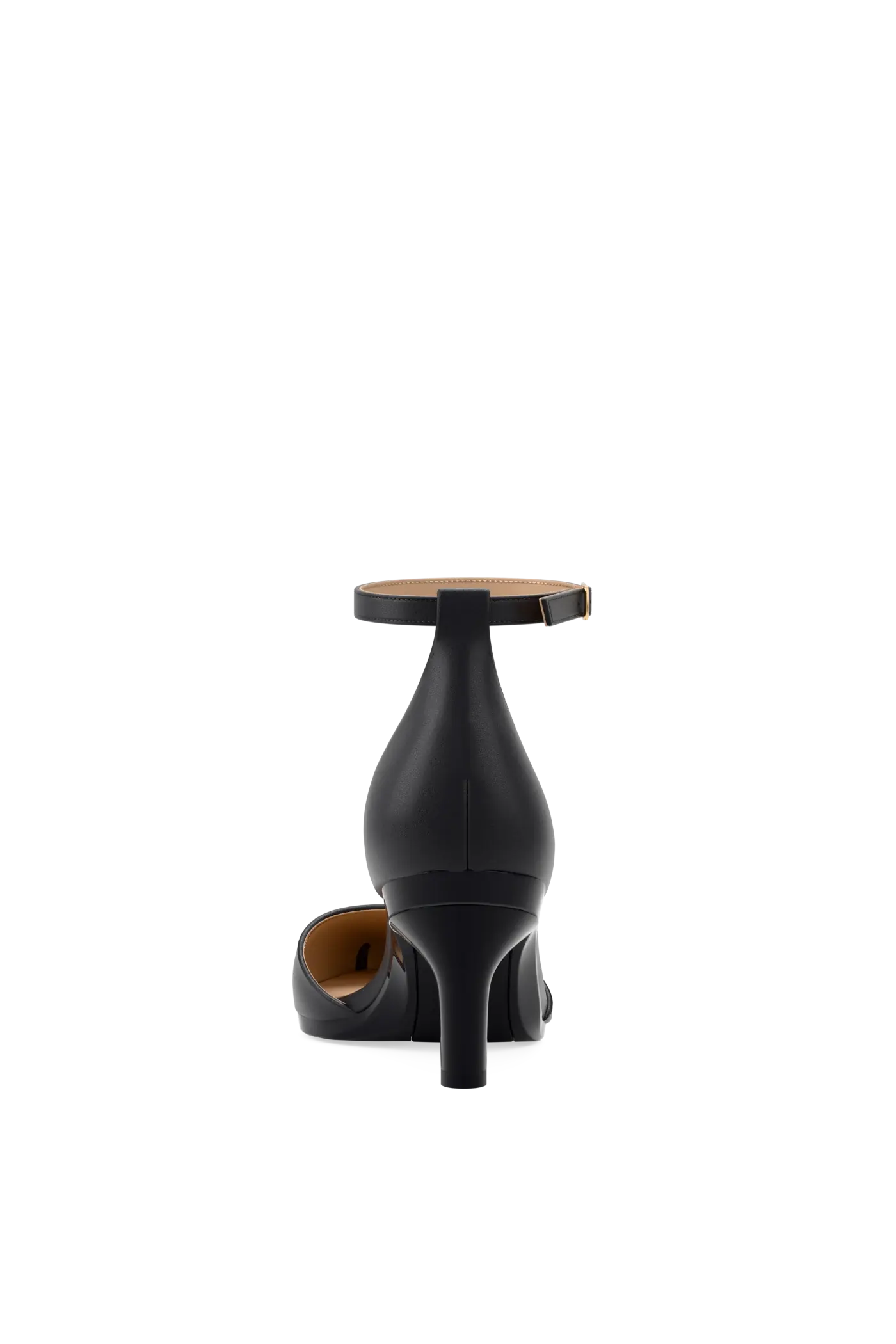 The D'Orsay Wide Width - Coal Leather 3 Stiletto