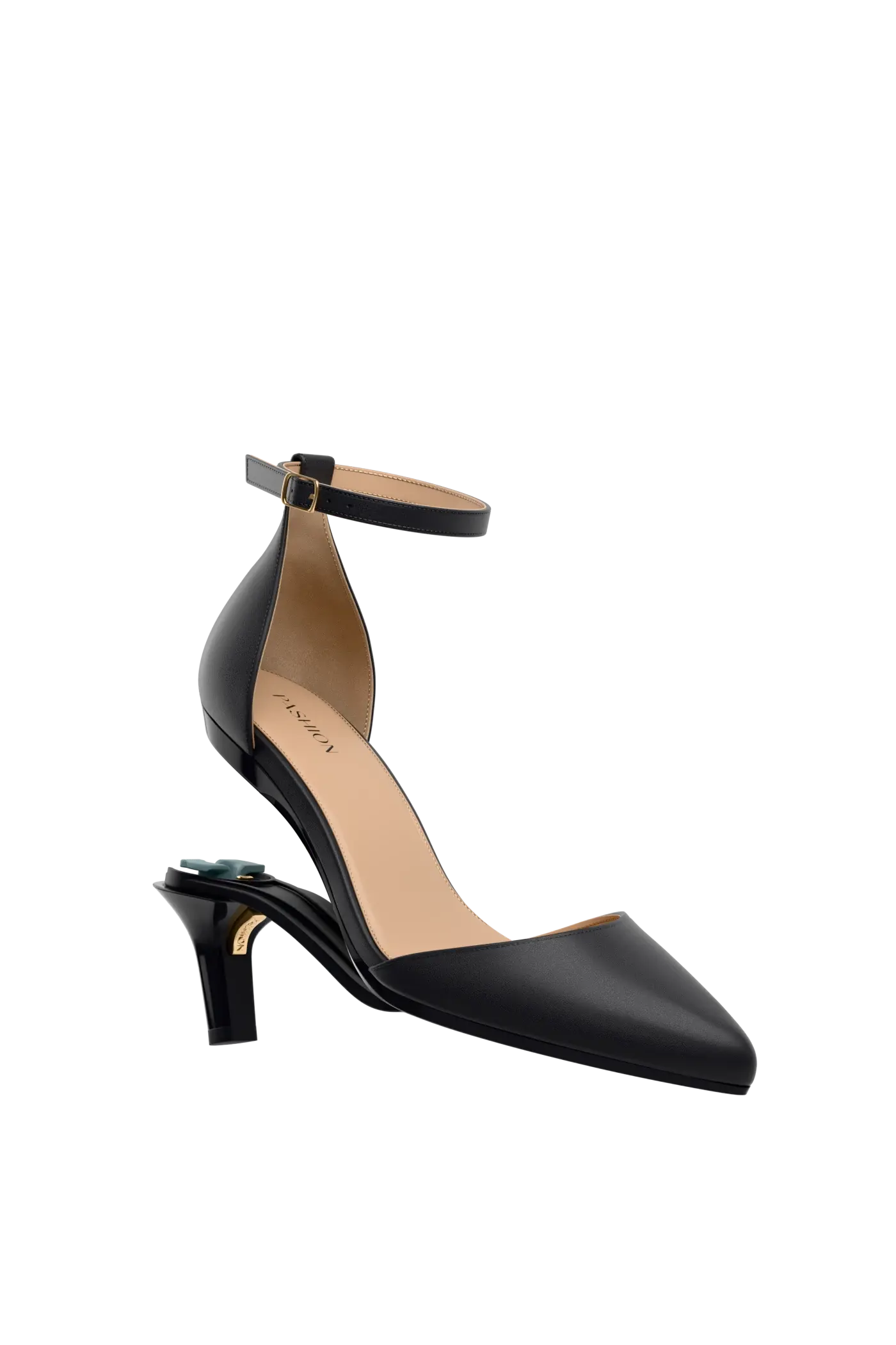 The D'Orsay Wide Width - Coal Leather 3 Stiletto