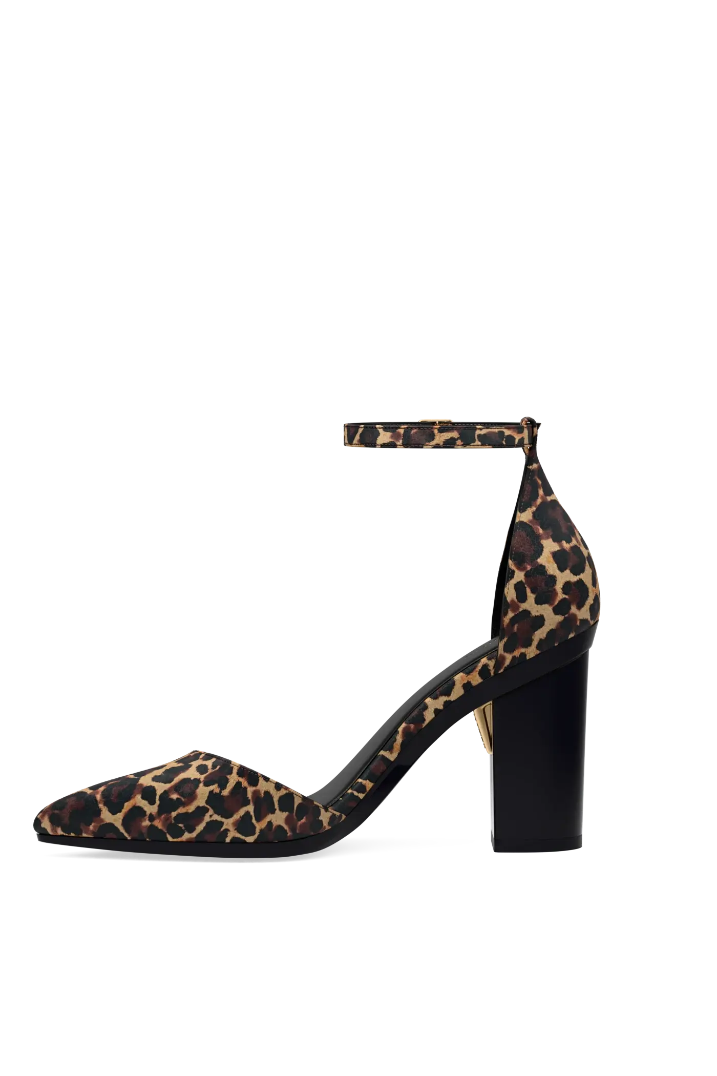 The D'Orsay - Coal Leopard Suede 4 Block