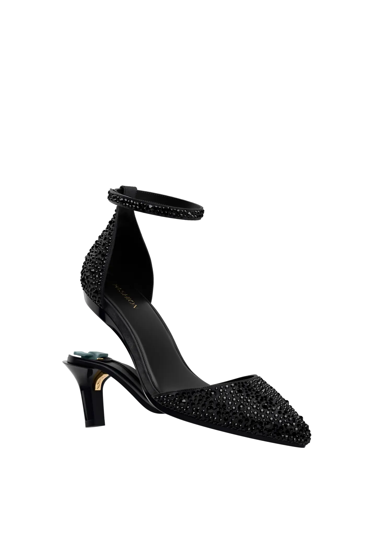 The D'Orsay - Coal Mixed Rhinestone 3 Stiletto