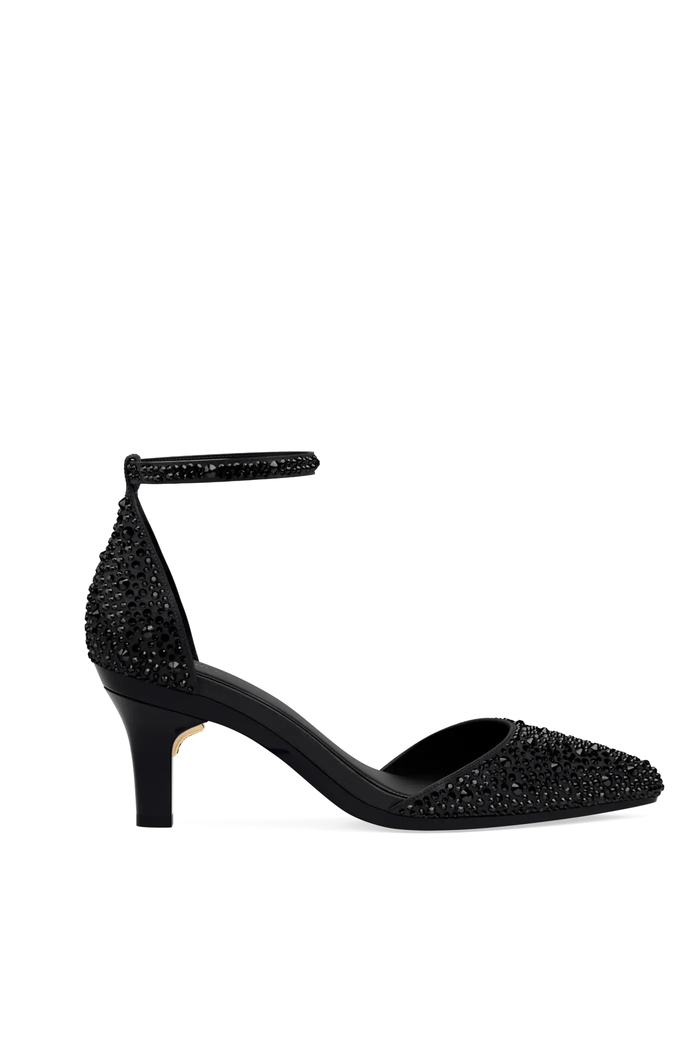 The D'Orsay - Coal Mixed Rhinestone 3 Stiletto