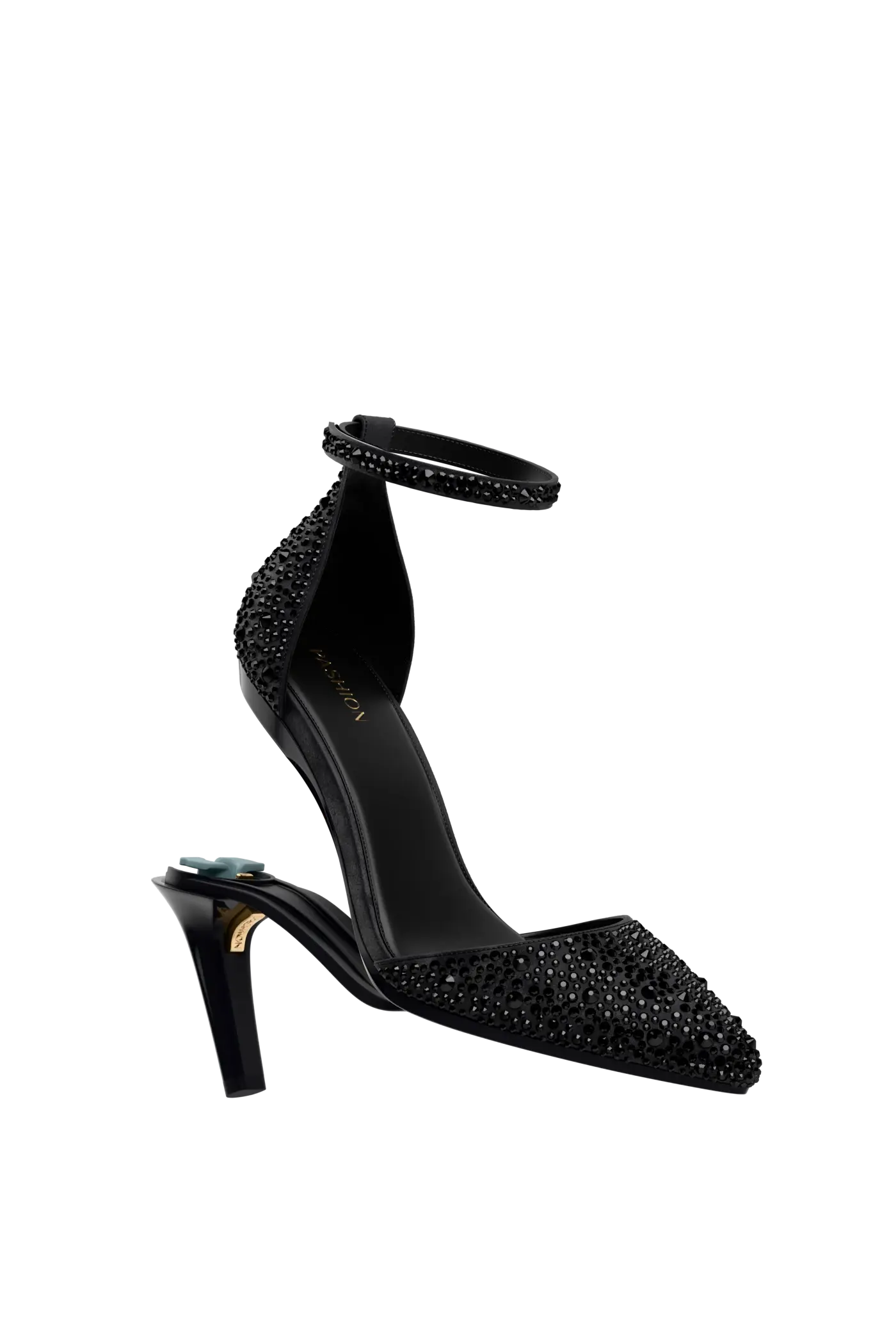 The D'Orsay - Coal Mixed Rhinestone 4 Stiletto