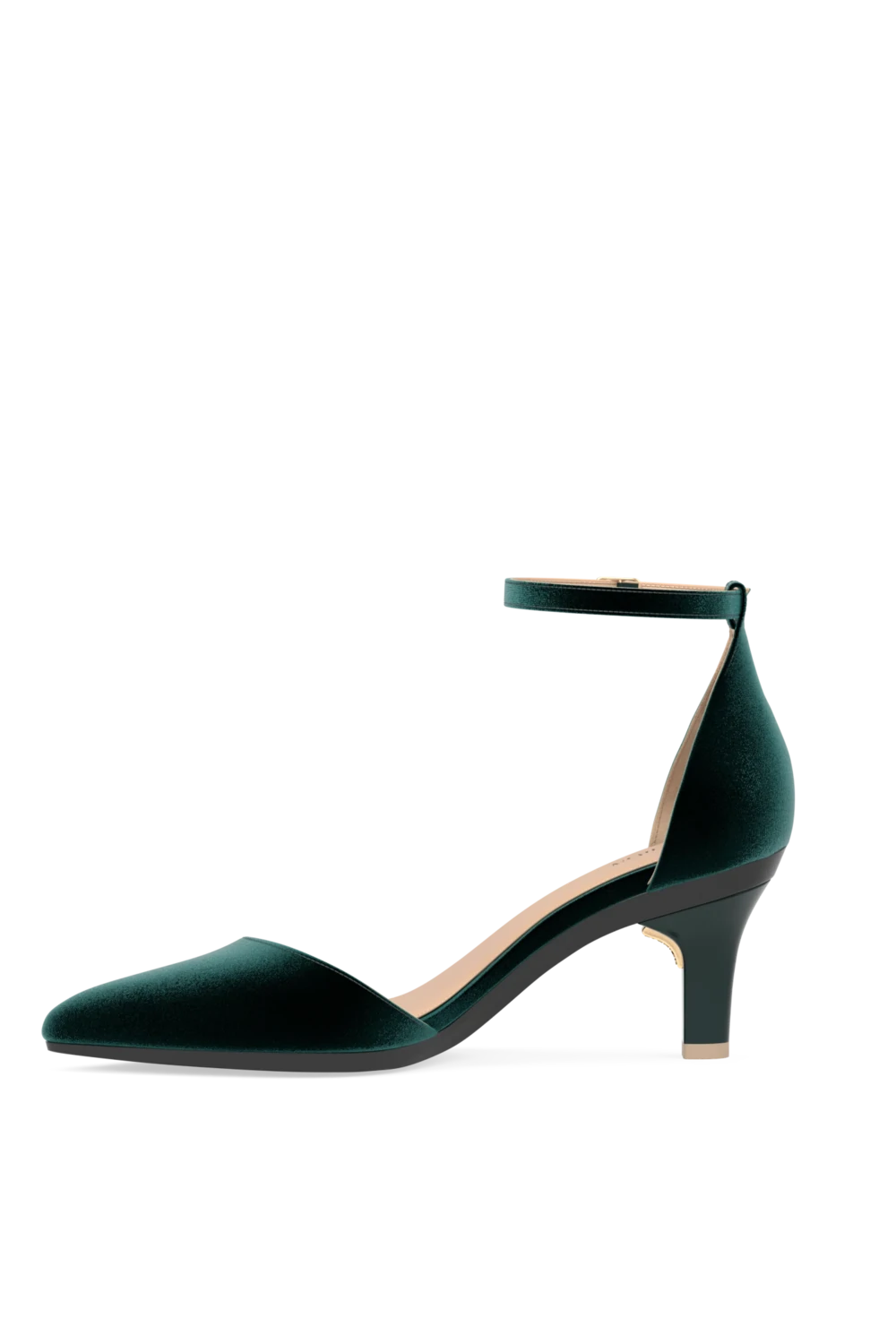 The D'Orsay - Forest Velvet 3 Stiletto