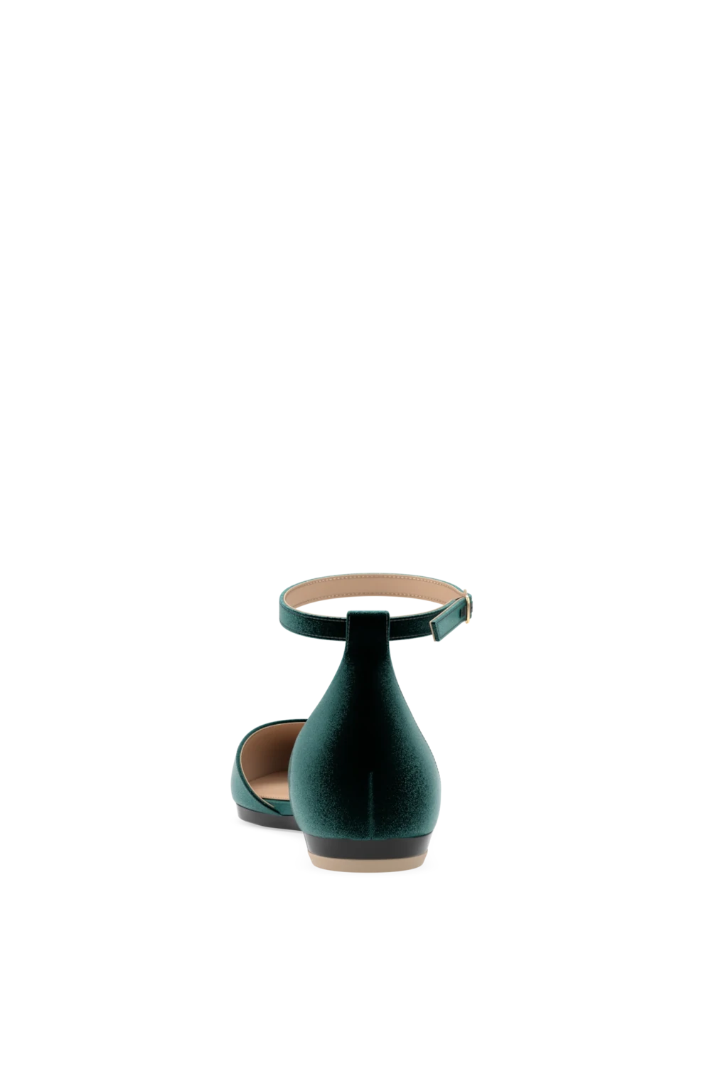 The D'Orsay - Forest Velvet Flat