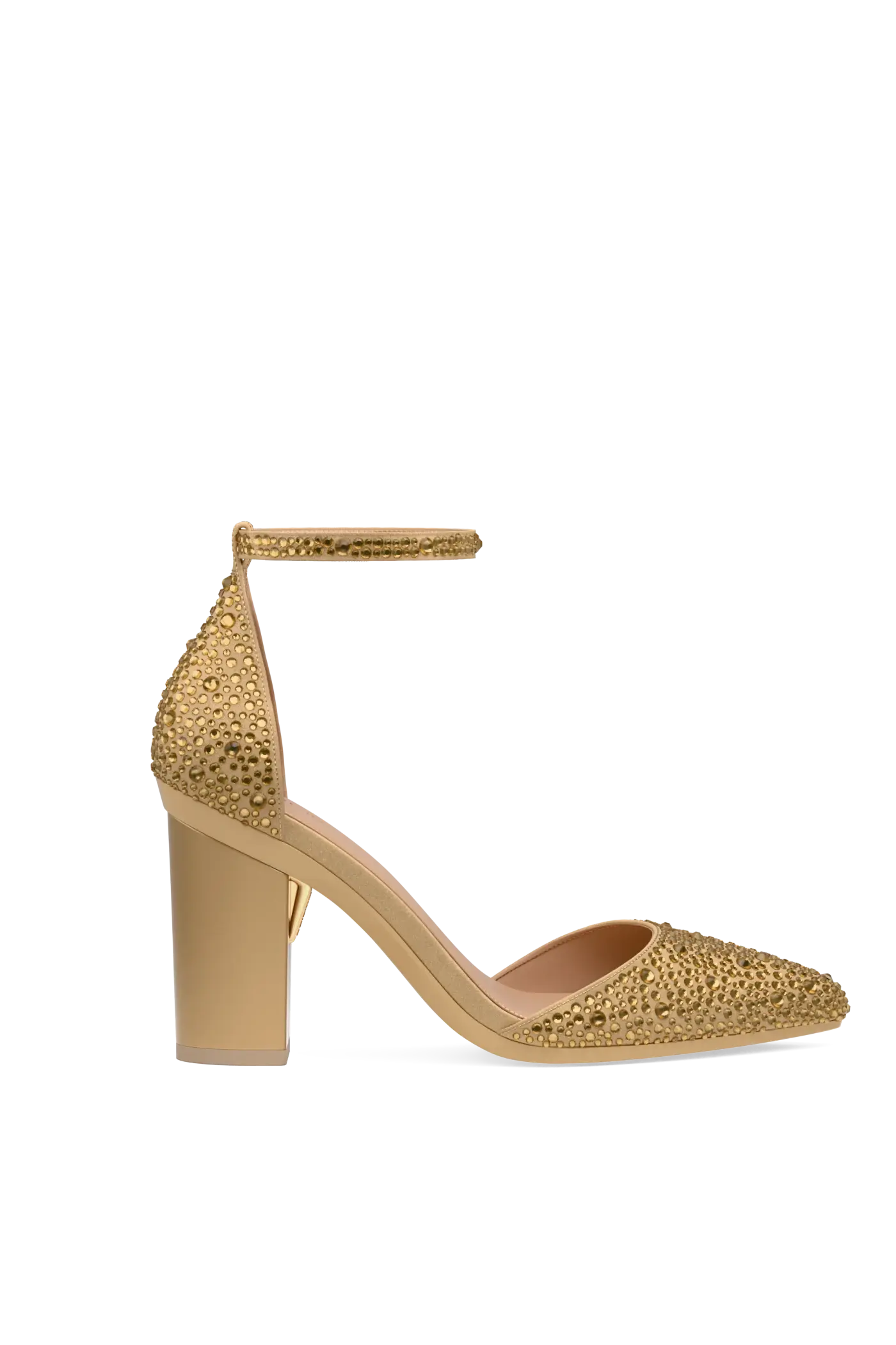 The D'Orsay - Gold Mixed Rhinestone 4 Block