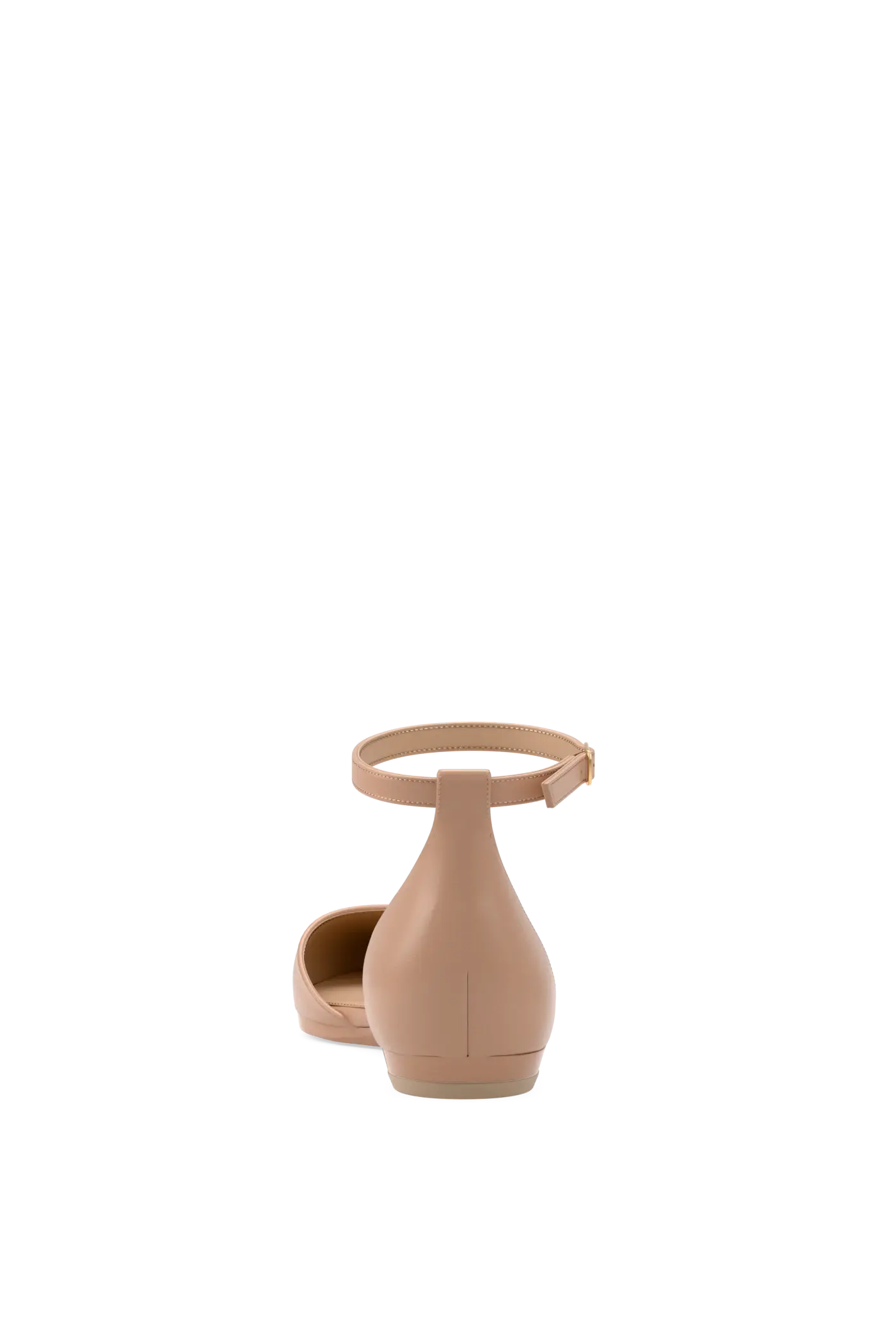 The D'Orsay - Latte Leather Flat