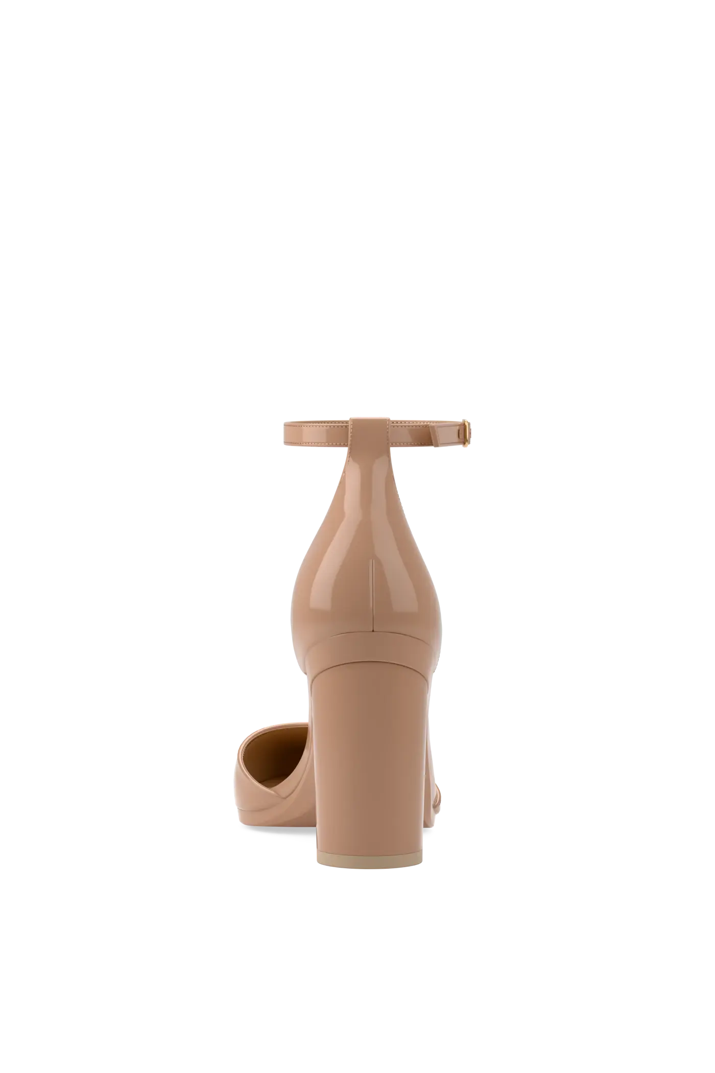 The D'Orsay - Latte Patent 4 Block - FINAL SALE