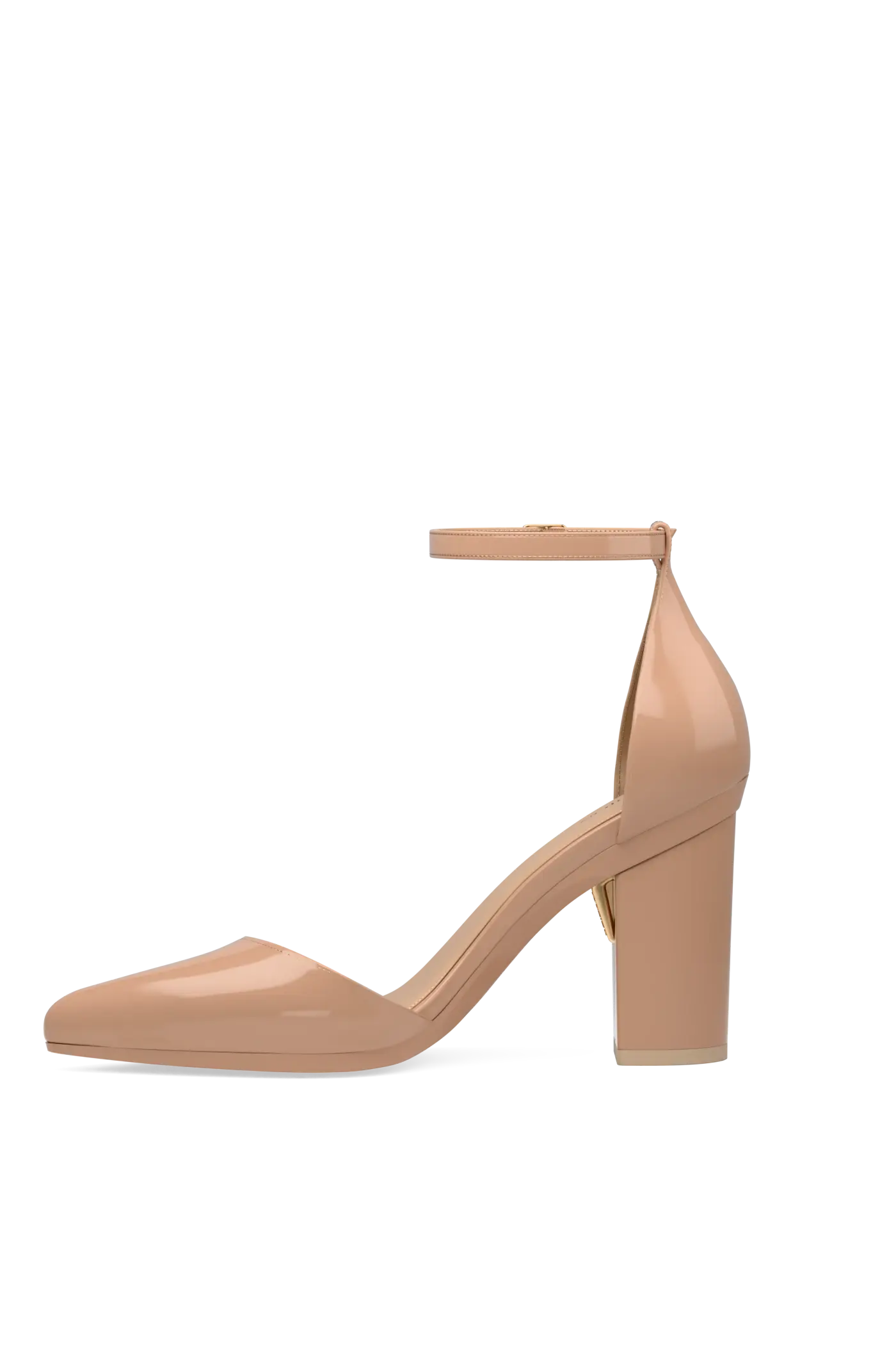 The D'Orsay - Latte Patent 4 Block - FINAL SALE