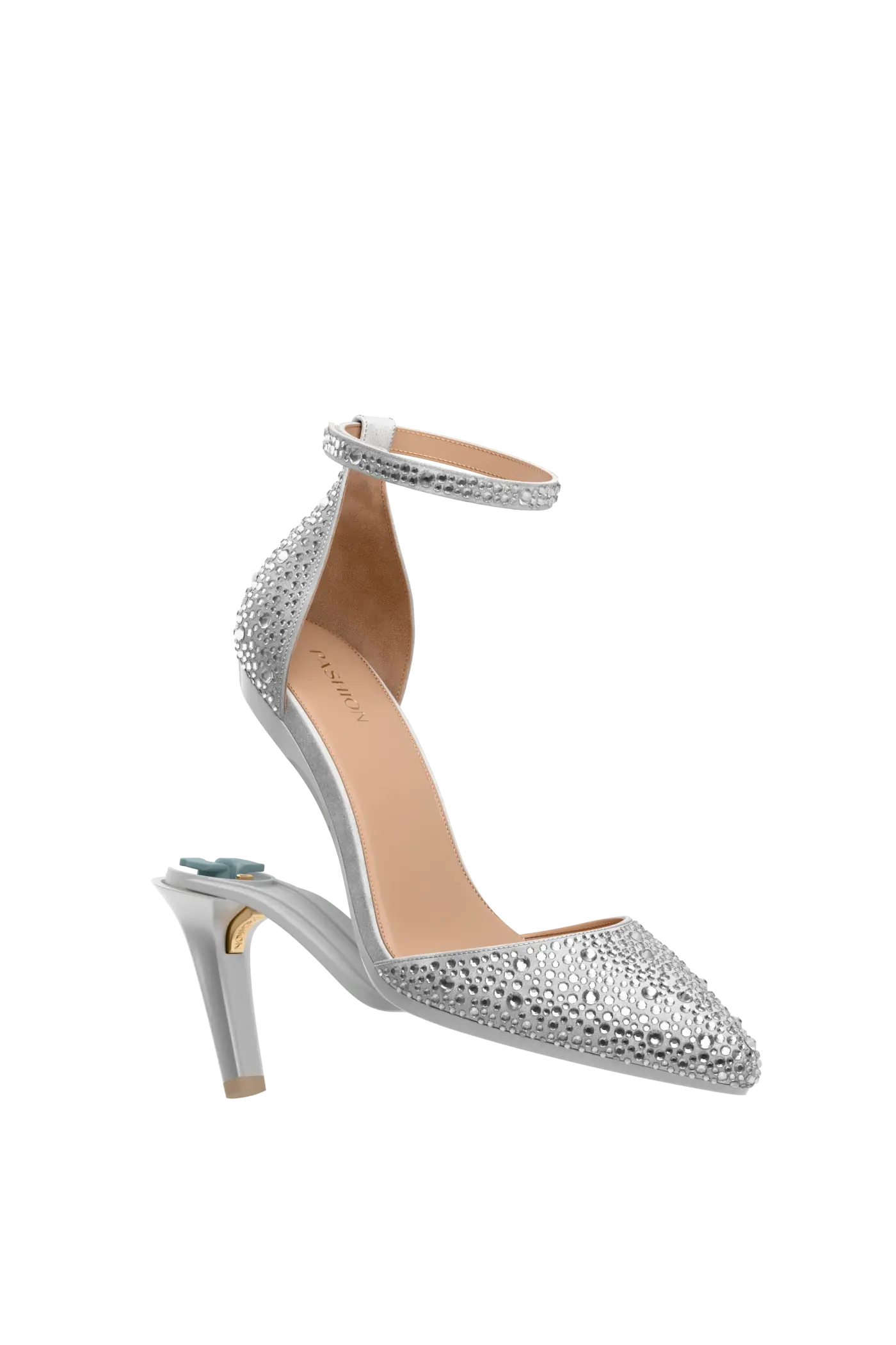 The D'Orsay - Silver Mixed Rhinestone 4 Stiletto