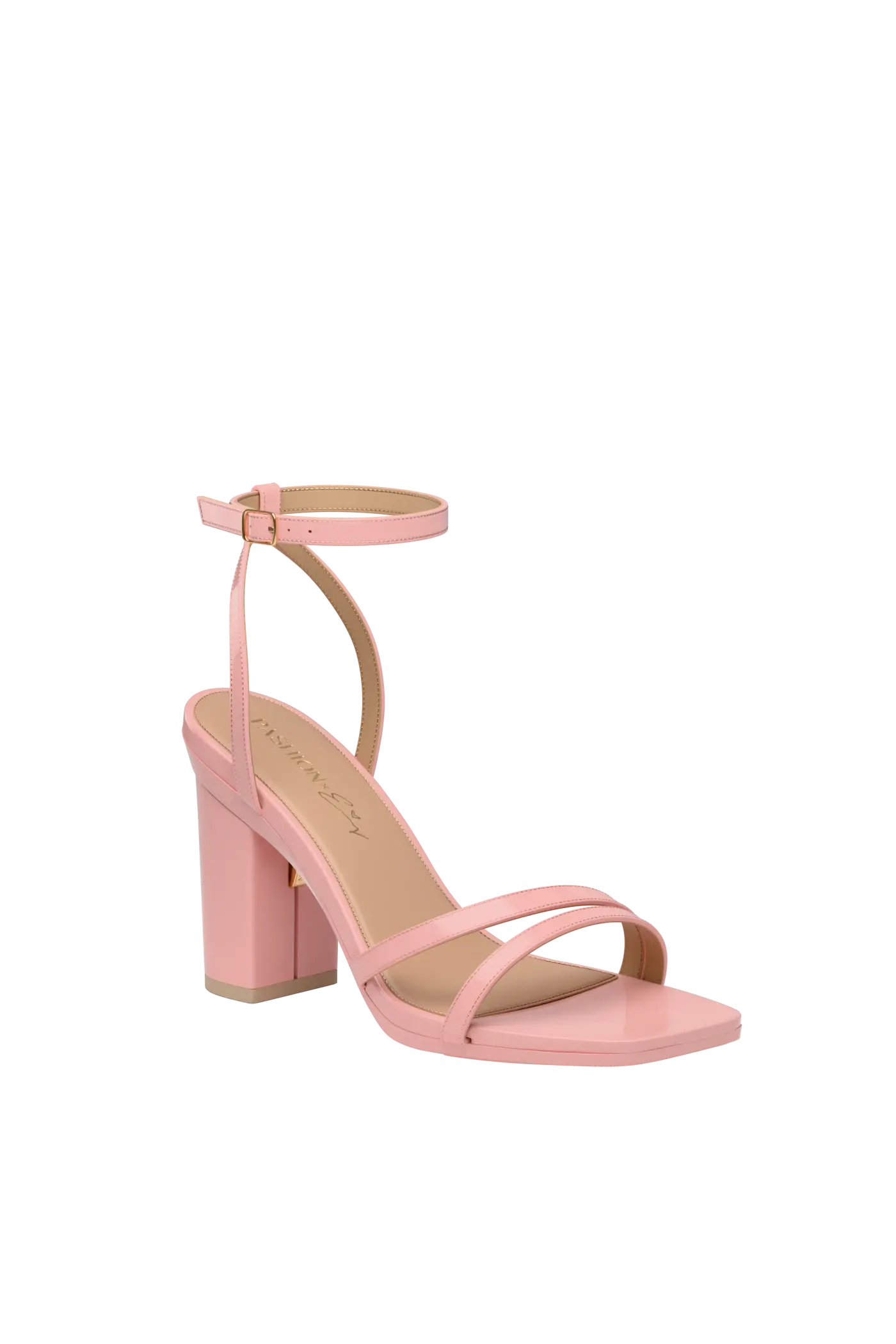 The Emmy - Blush Patent 4 Block