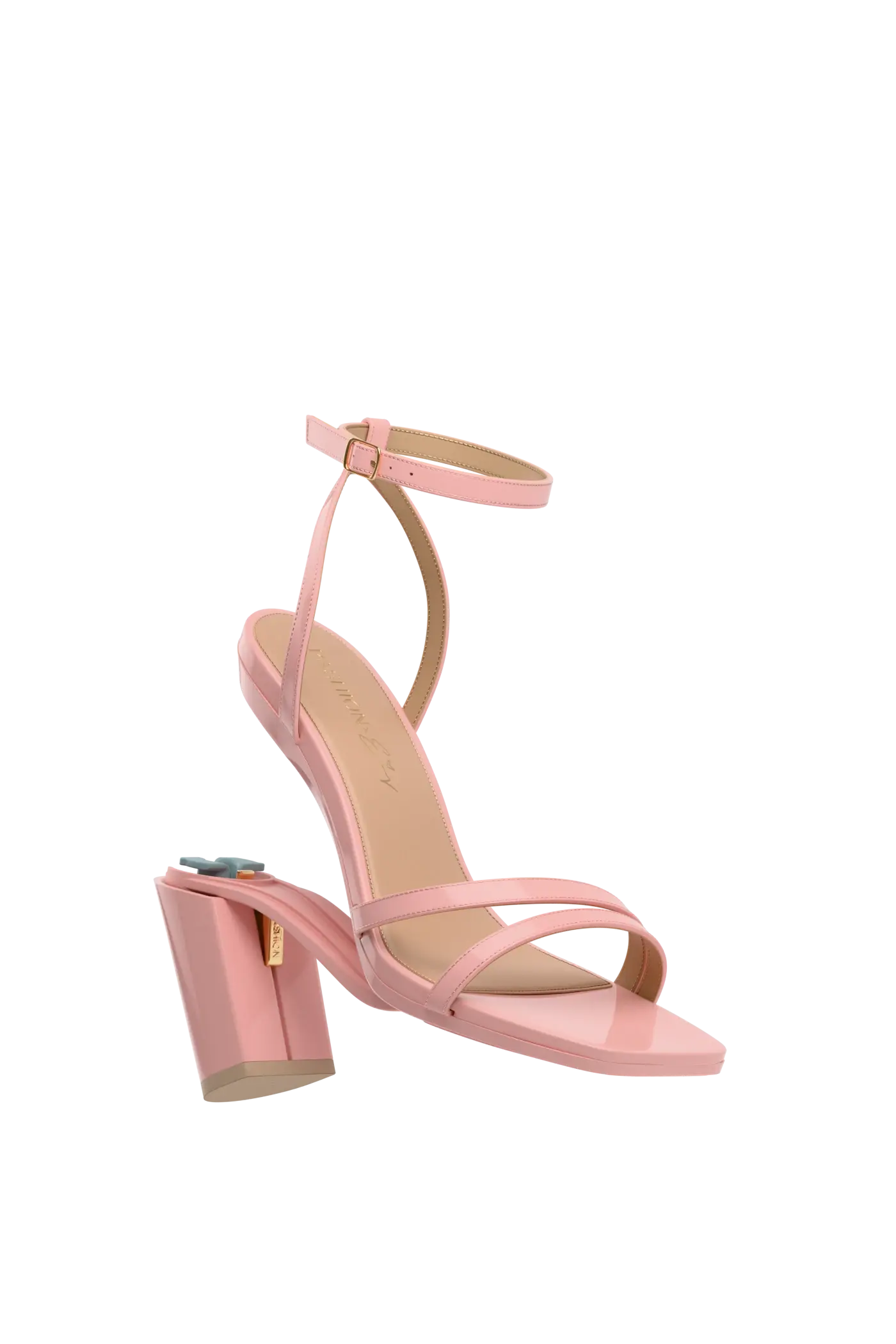 The Emmy - Blush Patent 4 Block