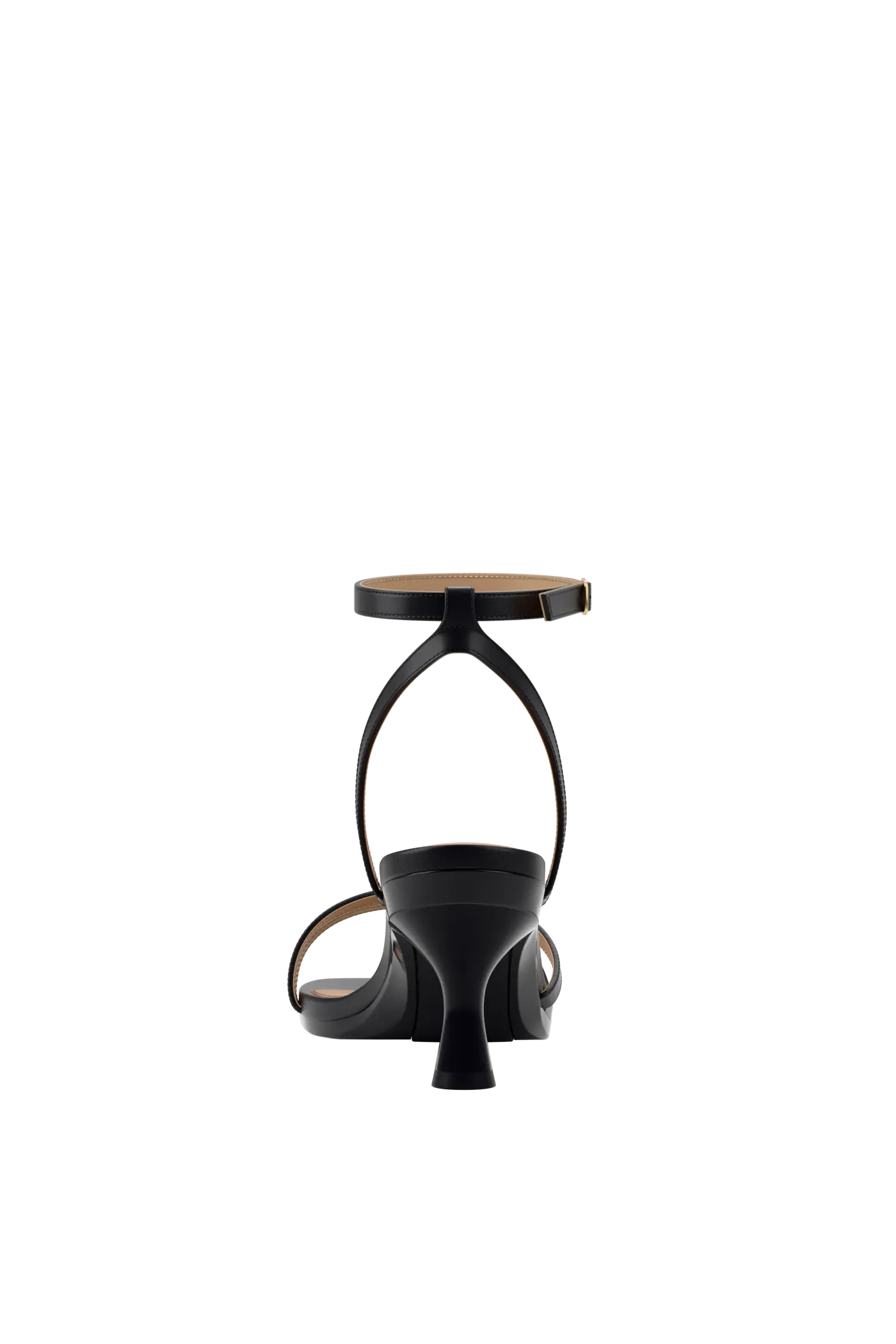 The Emmy - Coal Leather 3 Flare Stiletto