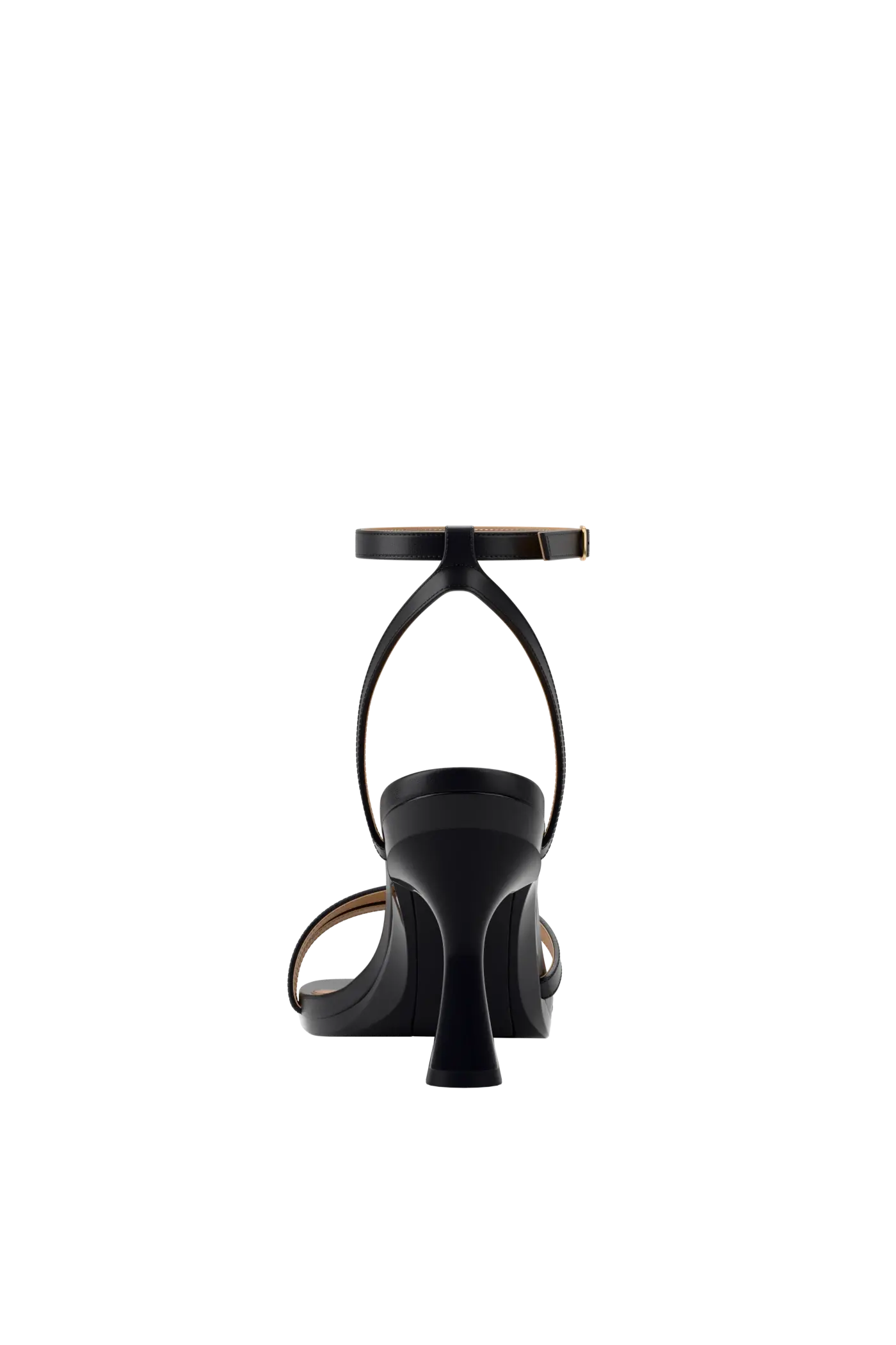 The Emmy - Coal Leather 4 Flare Stiletto