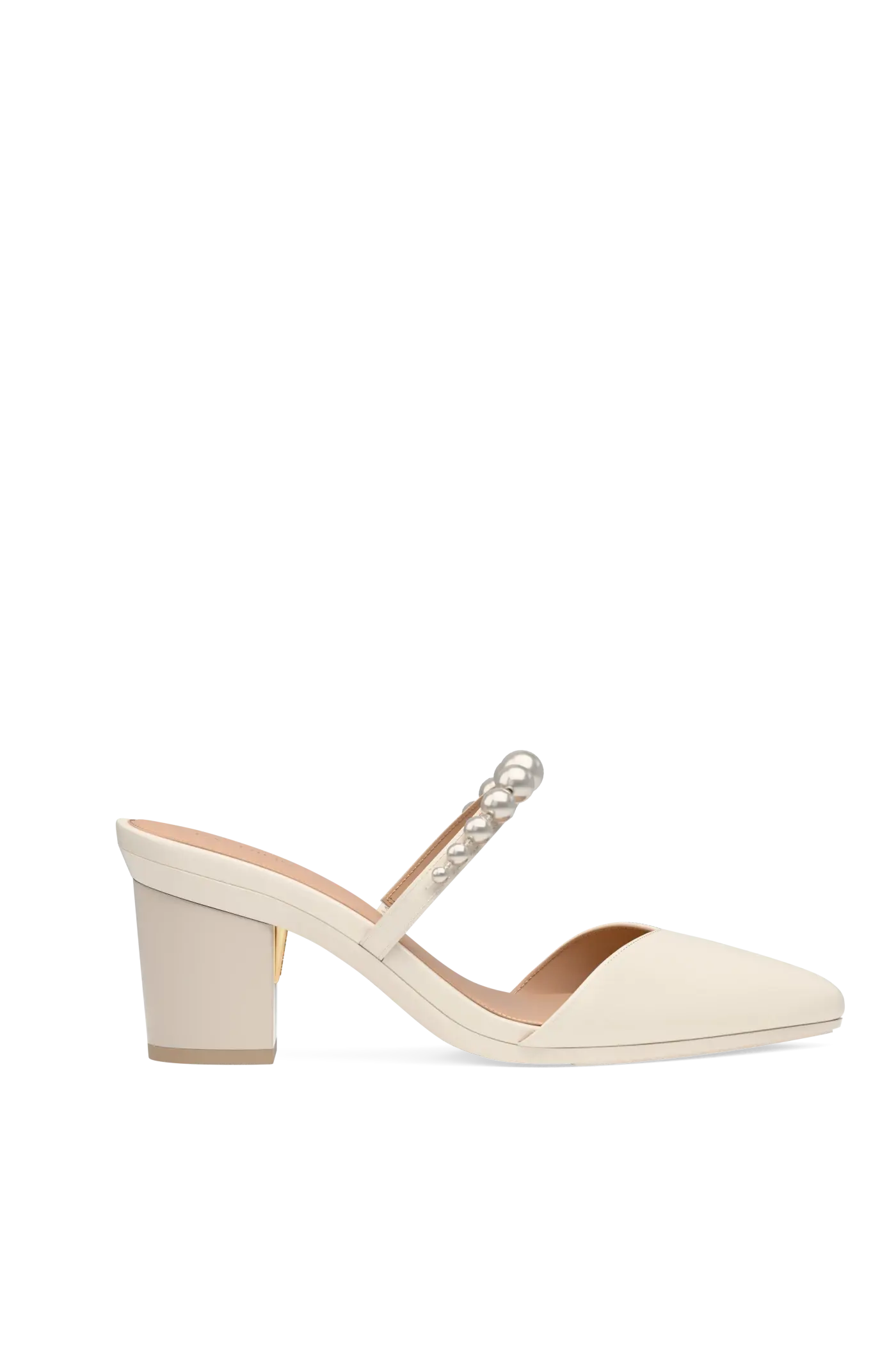 The Evelyn - Ivory Satin Pearl 3 Block