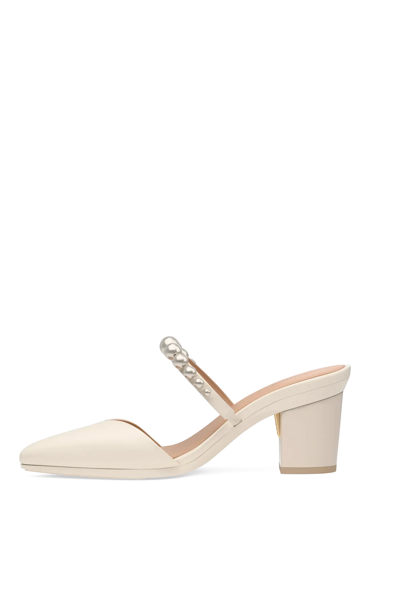 The Evelyn - Ivory Satin Pearl 3 Block